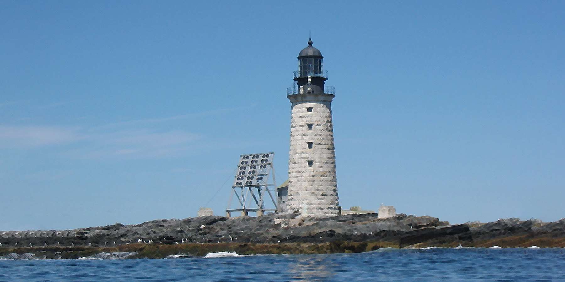 A photo of Bustins Island Lighthouse, Maine A photo of Bustins Island Lighthouse, Maine