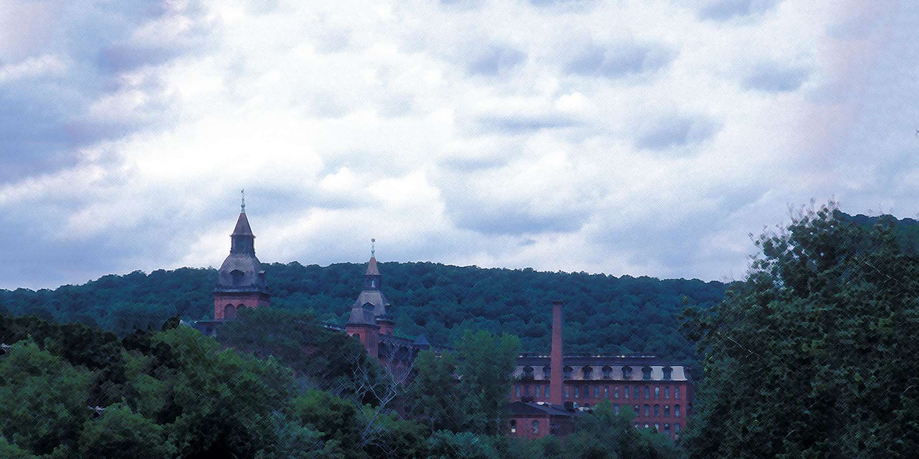 Photo of Ponemah Mill in Taftville, Connecticut Photo of Ponemah Mill in Taftville, Connecticut