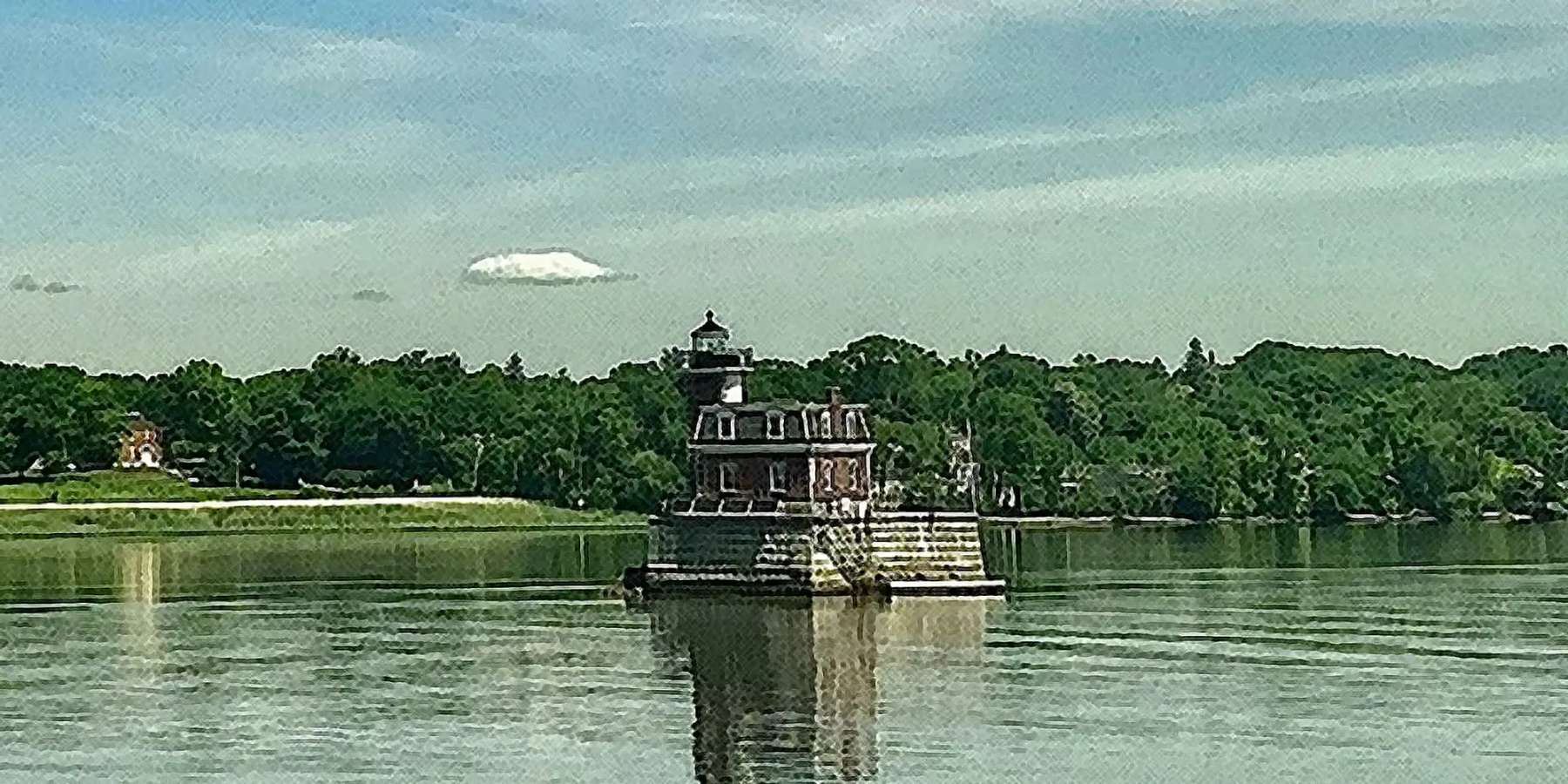 A photo of the Hudson-Athens Lighthouse in Athens, New York A photo of the Hudson-Athens Lighthouse in Athens, New York