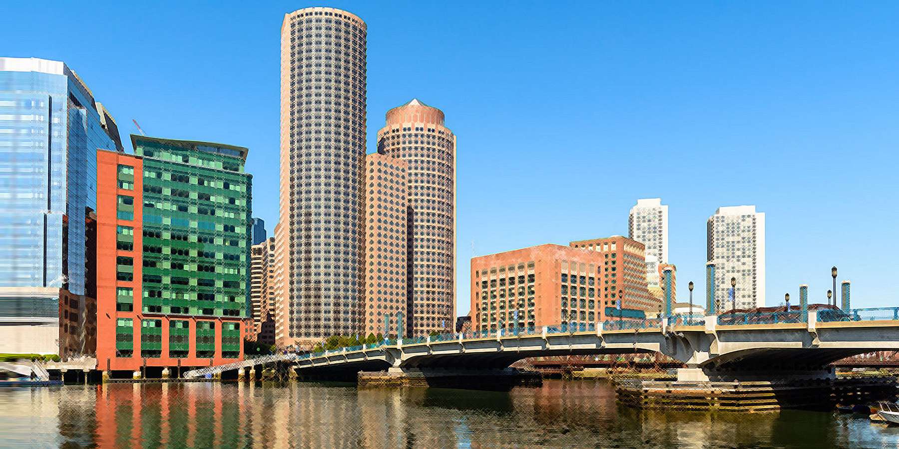 Photo of buildings in Boston, Massachusetts Photo of buildings in Boston, Massachusetts