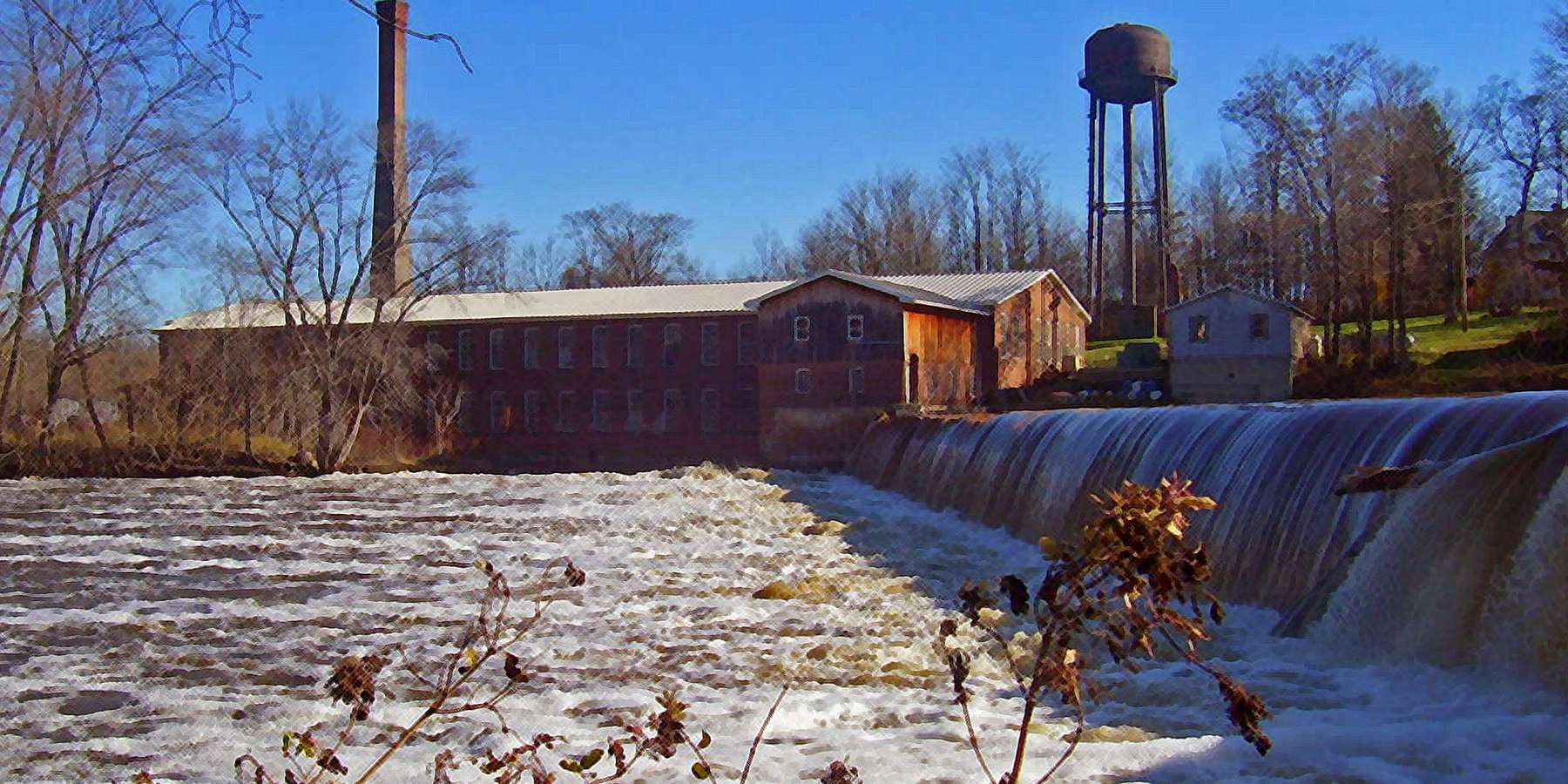 A Photo of a Dam in Cambridge, Maine A Photo of a Dam in Cambridge, Maine