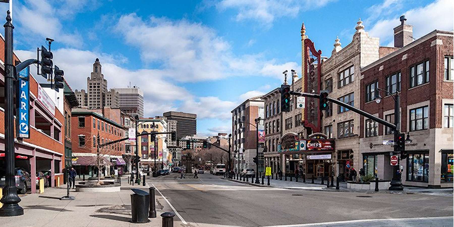 Photo of Weybosset Street View in Providence, Rhode Island Photo of Weybosset Street View in Providence, Rhode Island