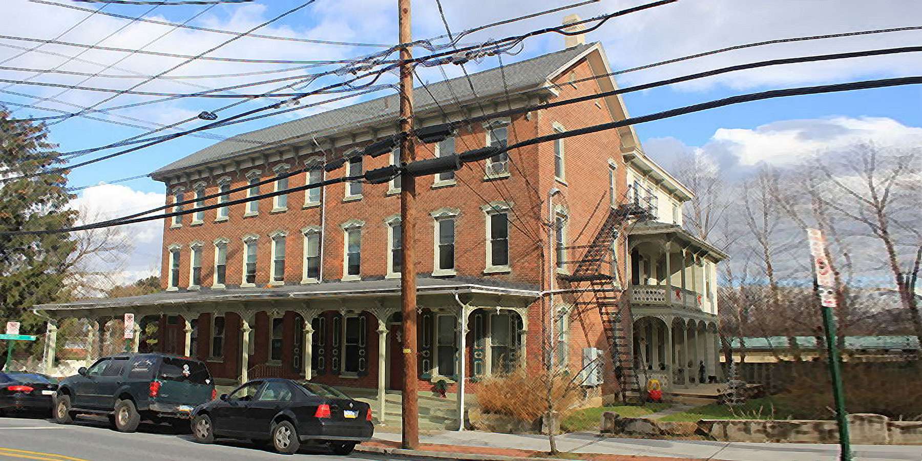 Photo of the George F. Schlicher Hotel in Alburtis, Pennsylvania Photo of the George F. Schlicher Hotel in Alburtis, Pennsylvania