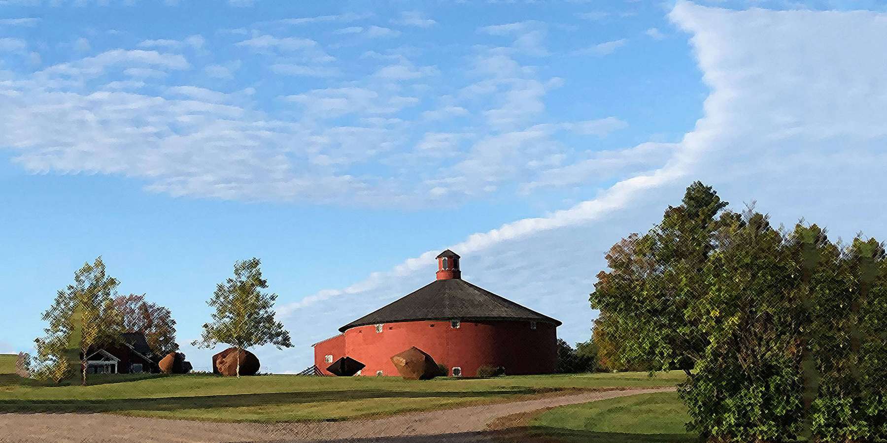 Photo of the Round Barn in Shelburne, Vermont Photo of the Round Barn in Shelburne, Vermont