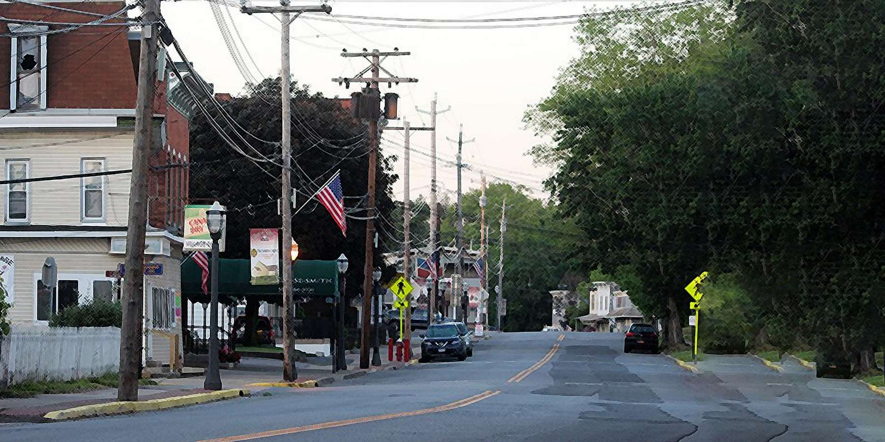 Photo of Hudson Avenue in Stillwater, New York Photo of Hudson Avenue in Stillwater, New York
