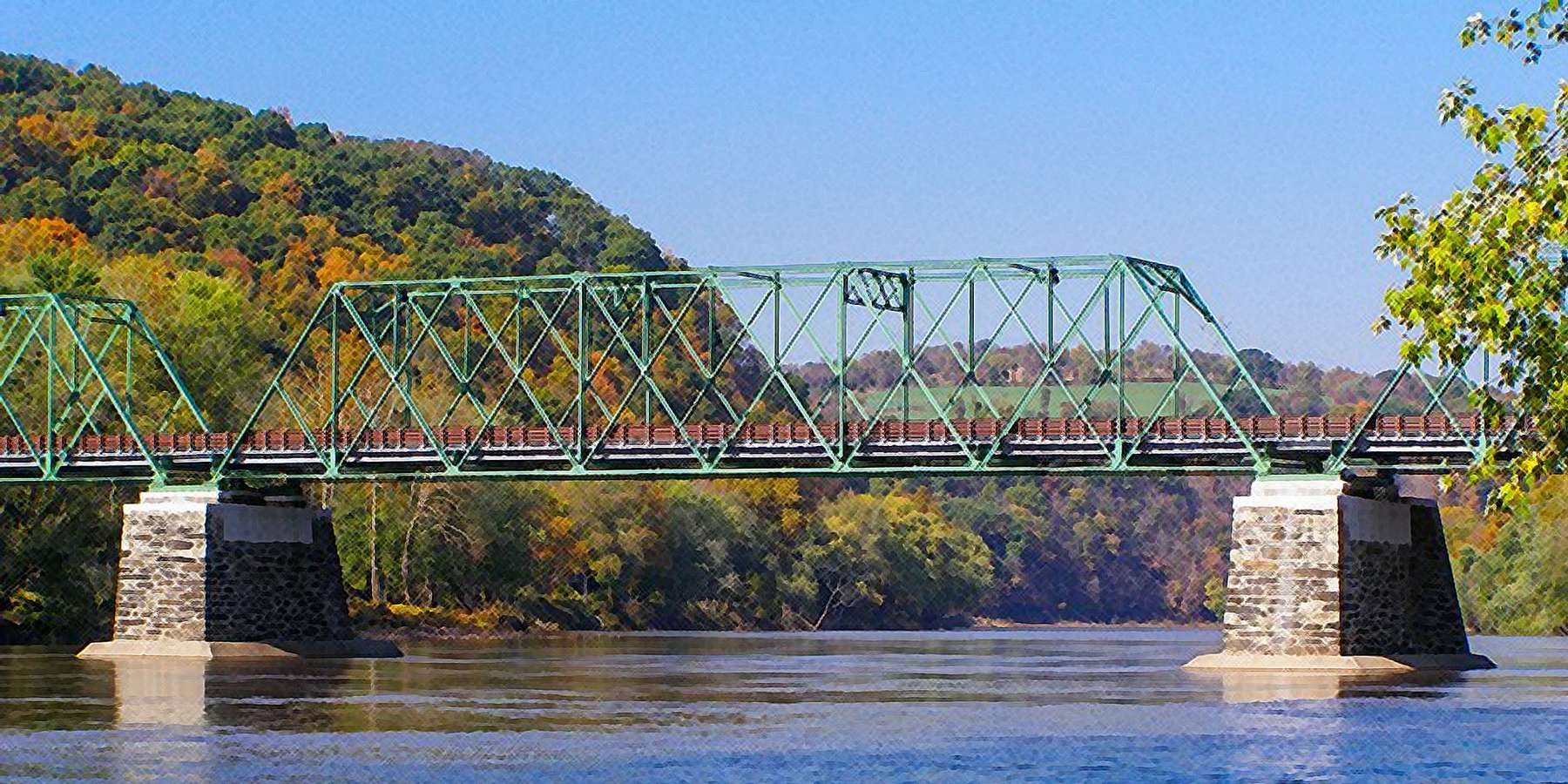 Photo of the Riverton-Belvidere Bridge in Riverton, New Jersey Photo of the Riverton-Belvidere Bridge in Riverton, New Jersey