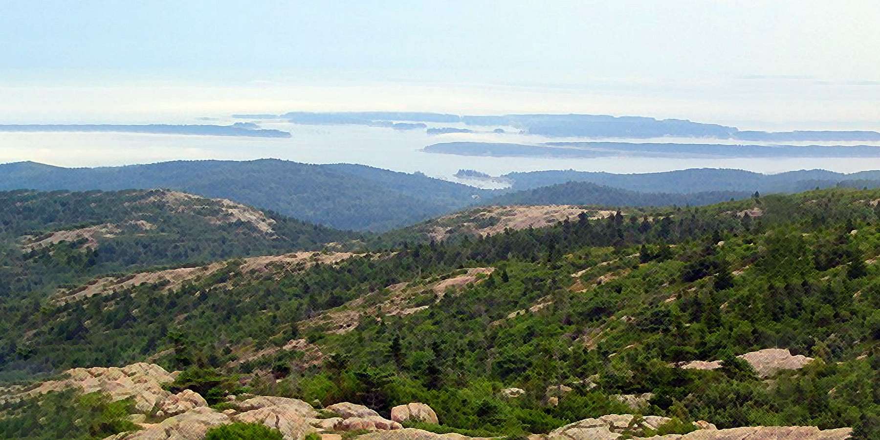 Photo of a Mountain on Peak Island, Maine Photo of a Mountain on Peak Island, Maine