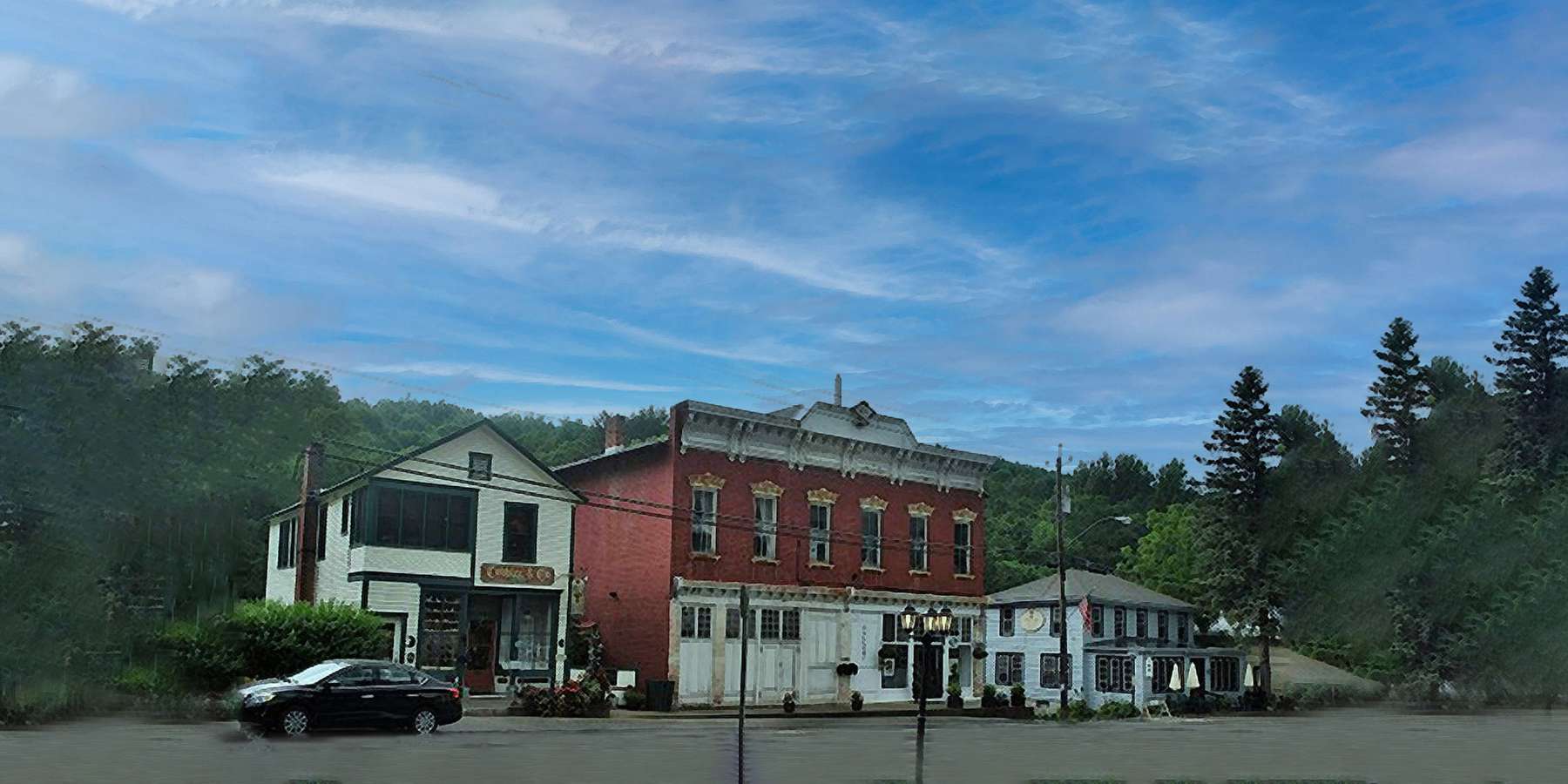 Photo of the buildings in Sharon Springs, New York Photo of the buildings in Sharon Springs, New York