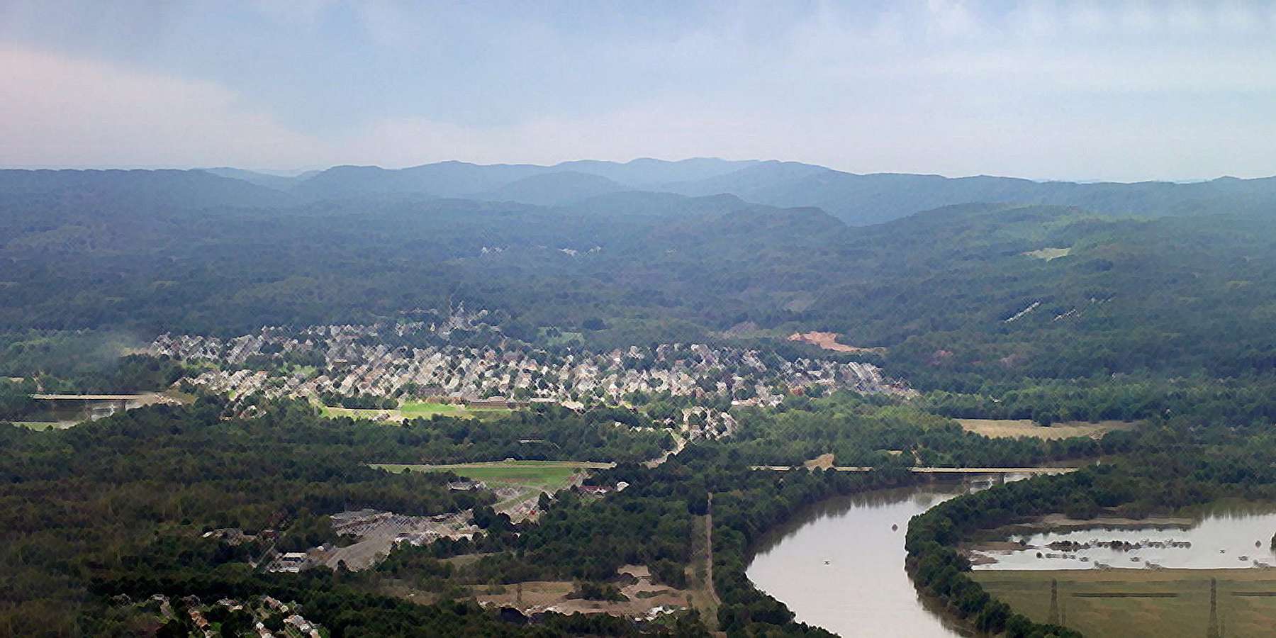 Photo of an Aerial View of Nanticoke, Pennsylvania Photo of an Aerial View of Nanticoke, Pennsylvania