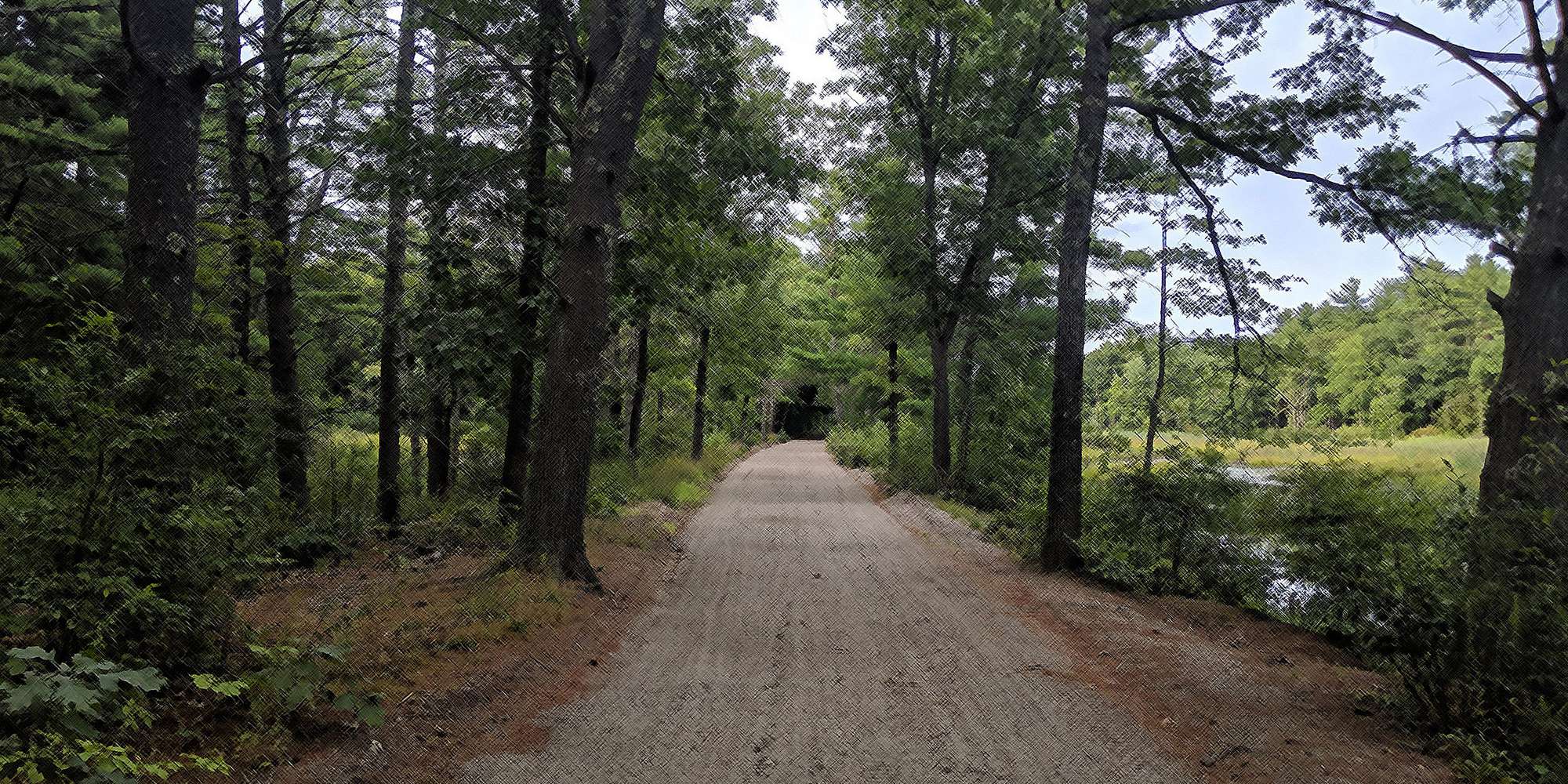 Photo of the Rockingham Recreational Rail Trail in Sandown, New Hampshire