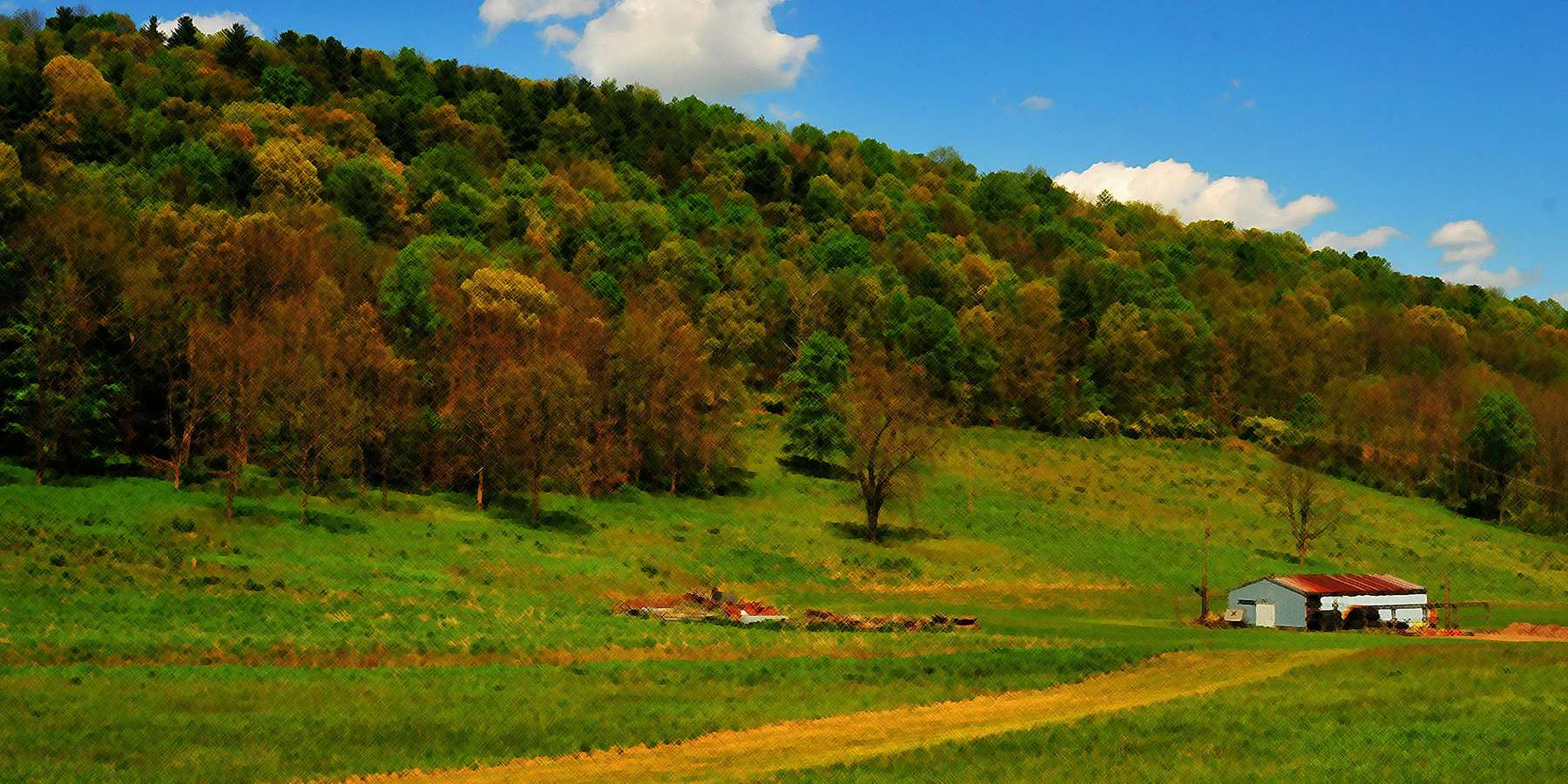 Photo of a Landscape in Tunkhannock Township near Hunlock Creek, Pennsylvania Photo of a Landscape in Tunkhannock Township near Hunlock Creek, Pennsylvania