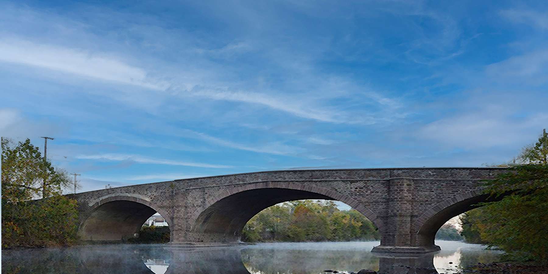 Photo of the bridge in Collegeville, Pennsylvania Photo of the bridge in Collegeville, Pennsylvania