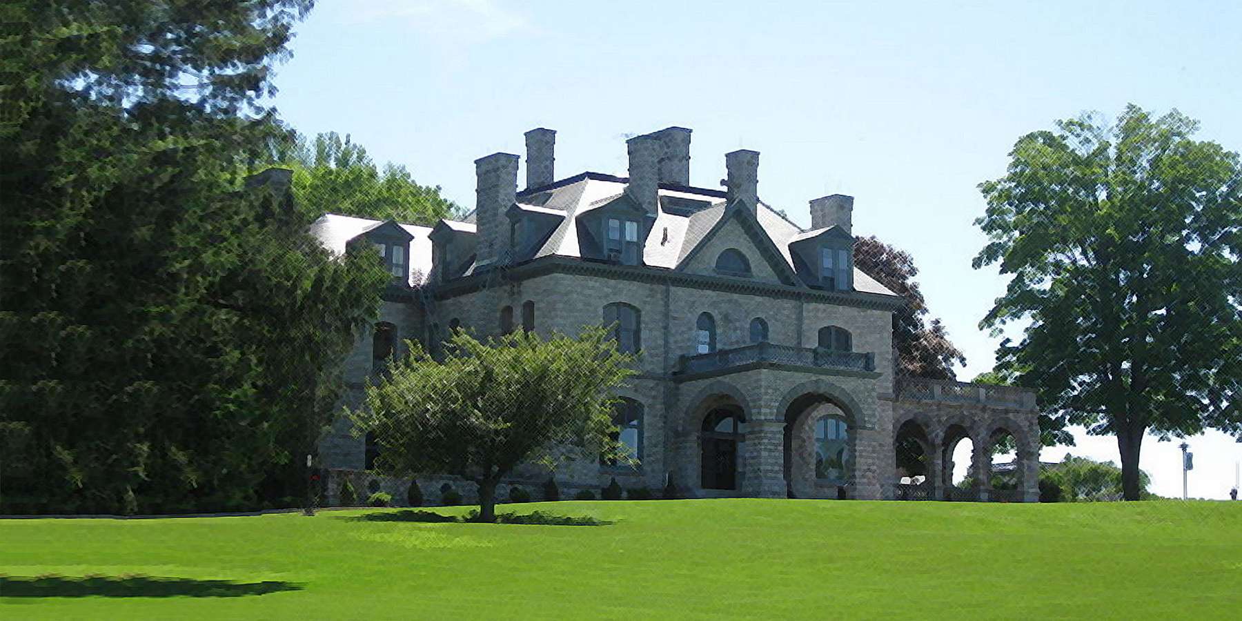 Photo of Delbarton's Kountze Mansion in Mendham, New Jersey Photo of Delbarton's Kountze Mansion in Mendham, New Jersey