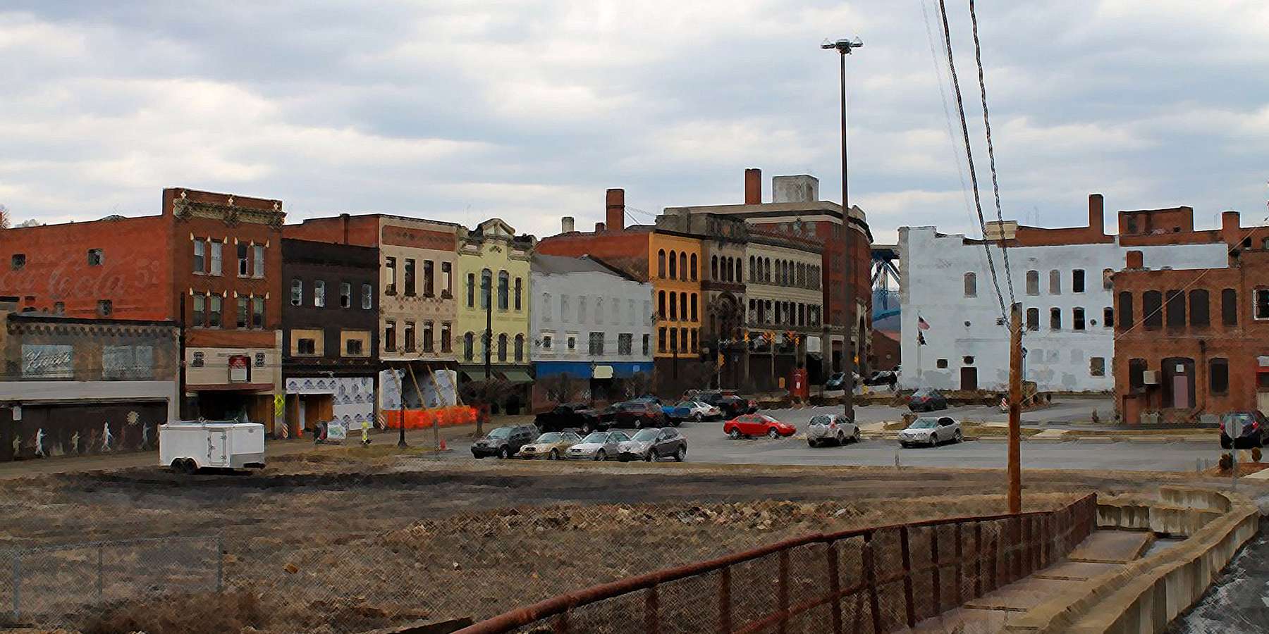 Photo of Downtown and Snowden Square in Brownsville, Pennsylvania Photo of Downtown and Snowden Square in Brownsville, Pennsylvania