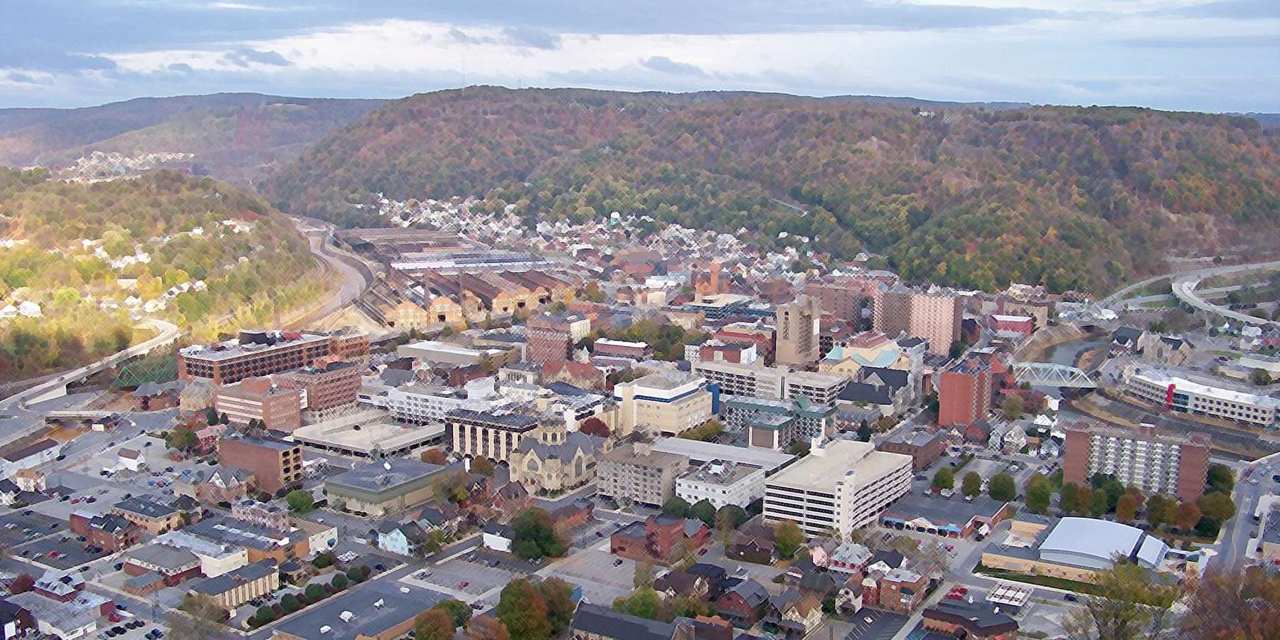 Photo of the downtown in Johnstown, Pennsylvania Photo of the downtown in Johnstown, Pennsylvania