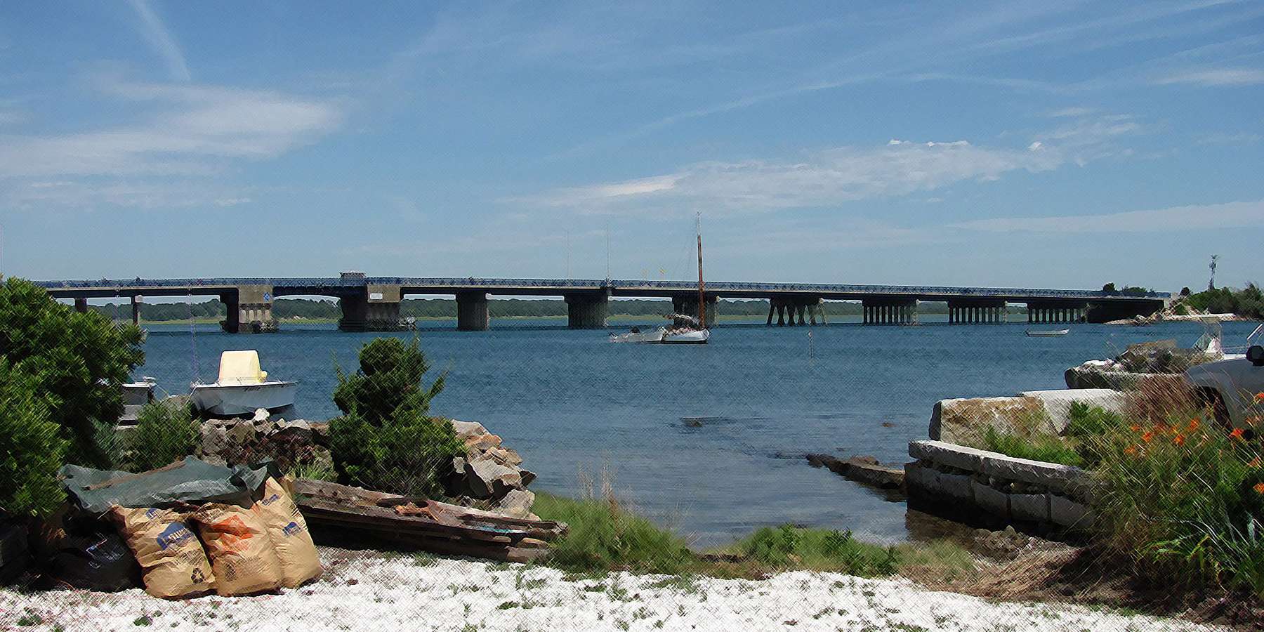 Photo of the Route 88 bridge in Westport Point, Massachusetts Photo of the Route 88 bridge in Westport Point, Massachusetts