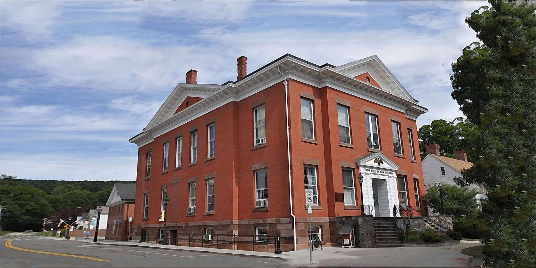 Photo of Town Hall in New Milford, Connecticut Photo of Town Hall in New Milford, Connecticut