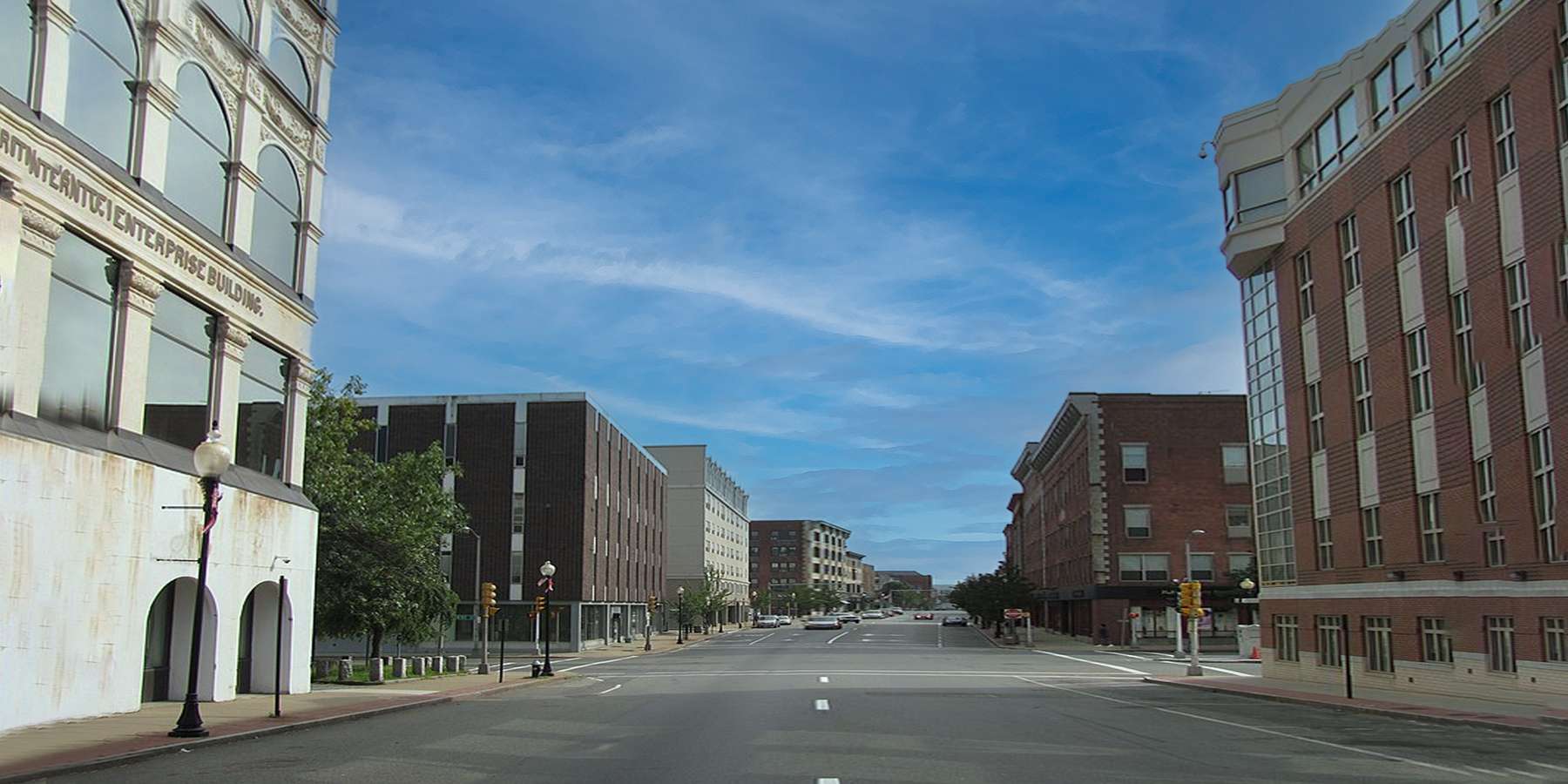 Photo of North Main Street in Brockton, Massachusetts Photo of North Main Street in Brockton, Massachusetts