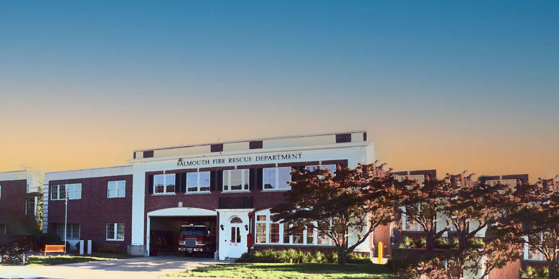 Photo of the Central Fire Station in West Falmouth, Massachusetts Photo of the Central Fire Station in West Falmouth, Massachusetts