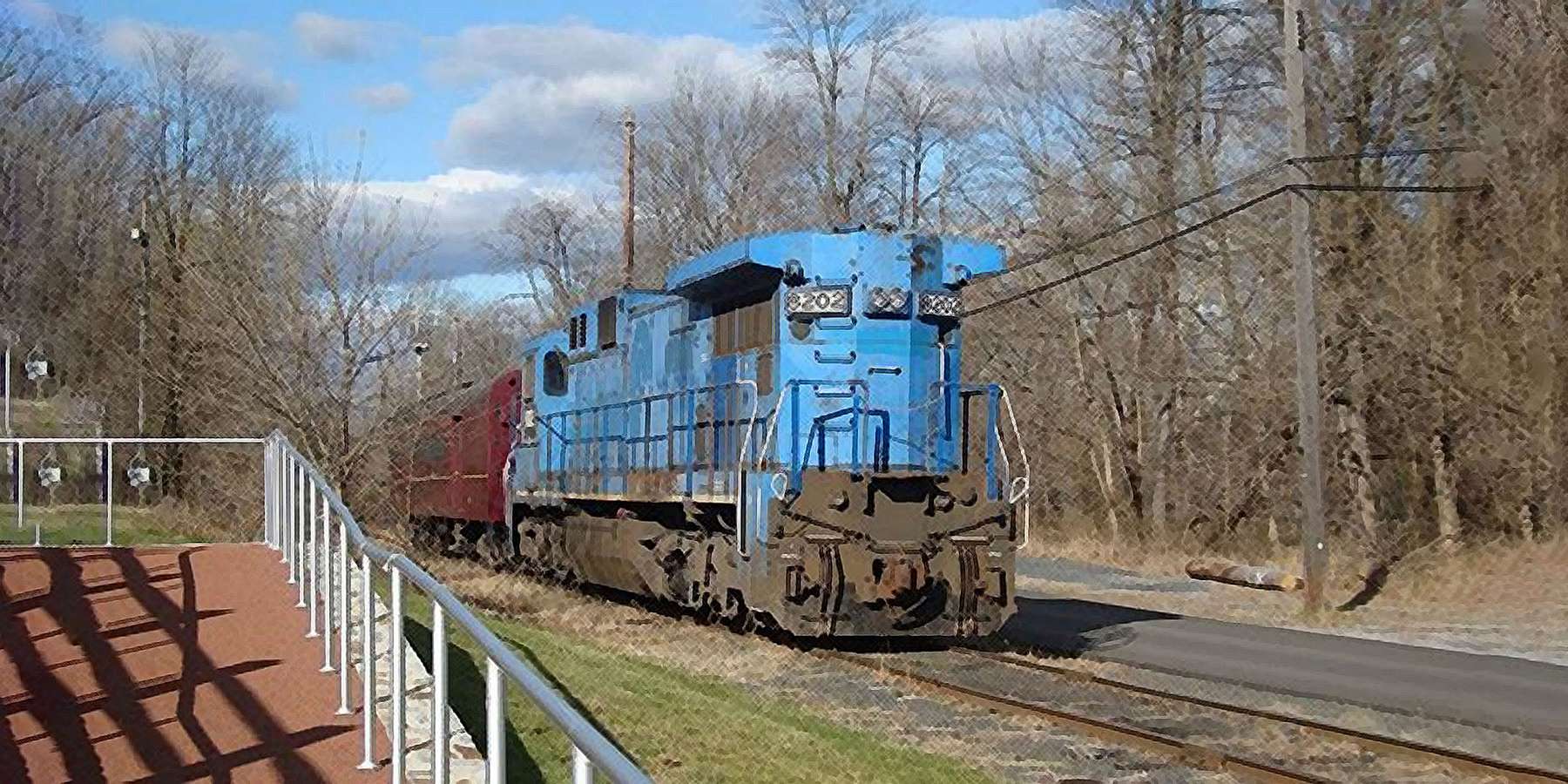 Photo of the Pennsylvania Northeastern Railroad in Railroad, Pennsylvania Photo of the Pennsylvania Northeastern Railroad in Railroad, Pennsylvania