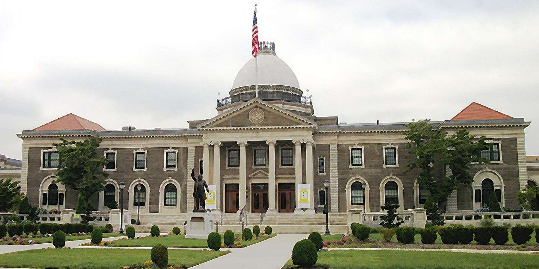 Photo of the Old Nassau County Court House in Mineola, New York Photo of the Old Nassau County Court House in Mineola, New York