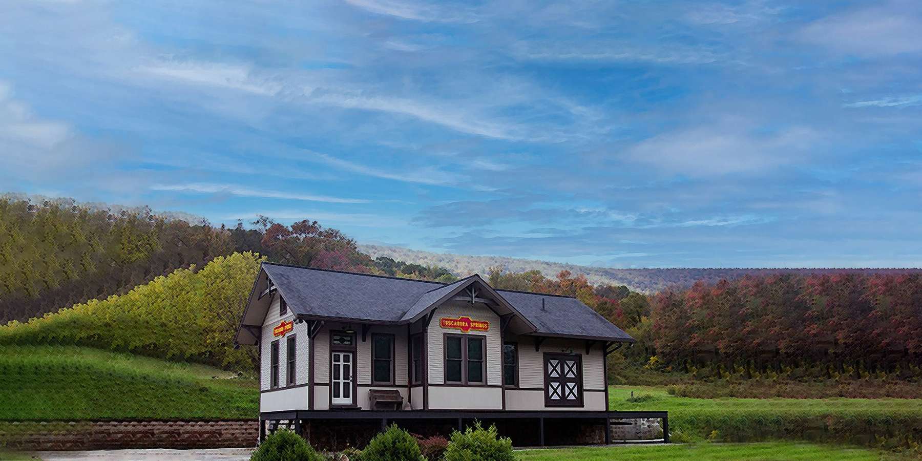 Photo of a replica of a station in Tuscarora, Pennsylvania Photo of a replica of a station in Tuscarora, Pennsylvania
