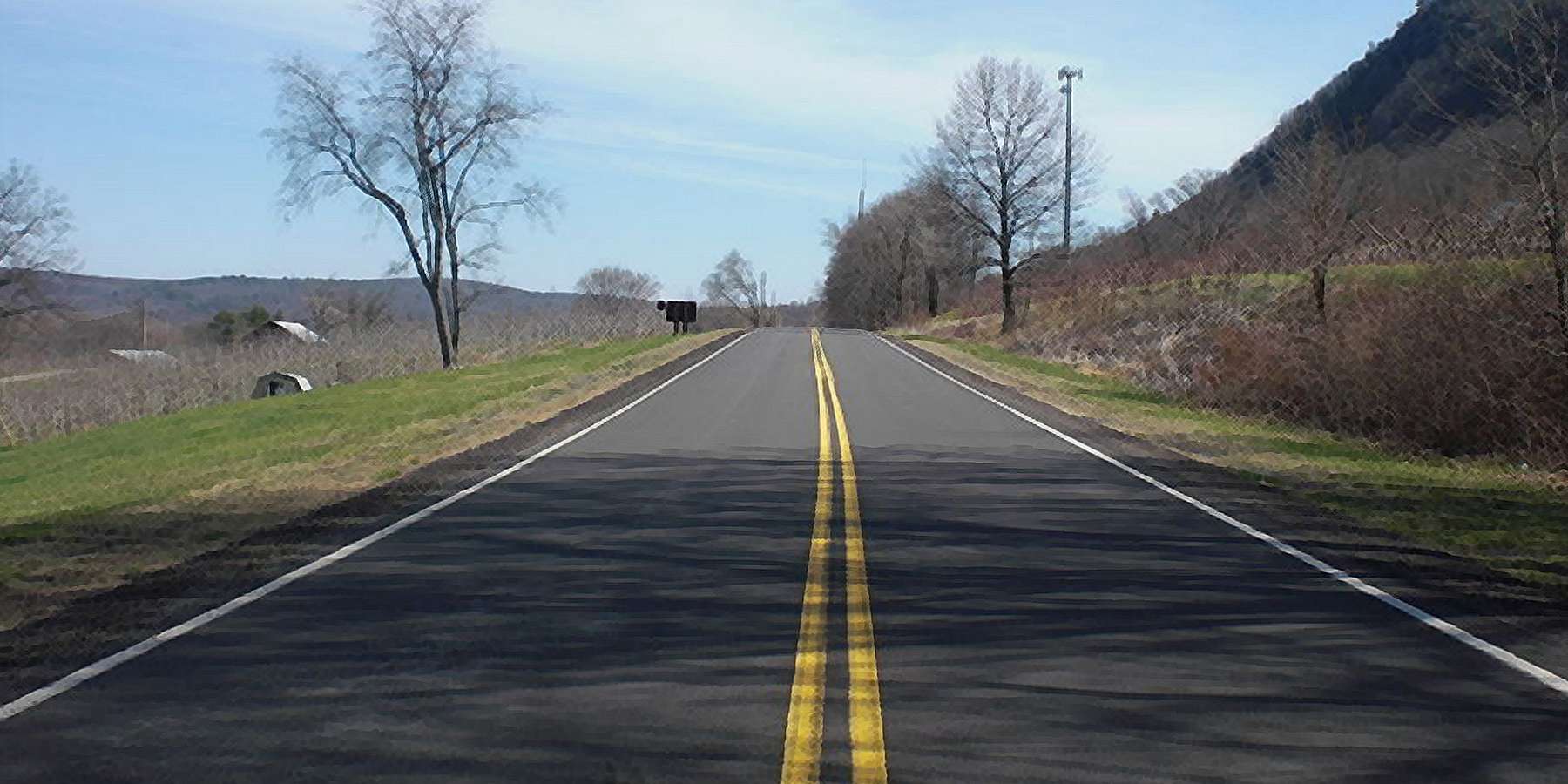 Photo of a Road in Wapwallopen, Pennsylvania Photo of a Road in Wapwallopen, Pennsylvania