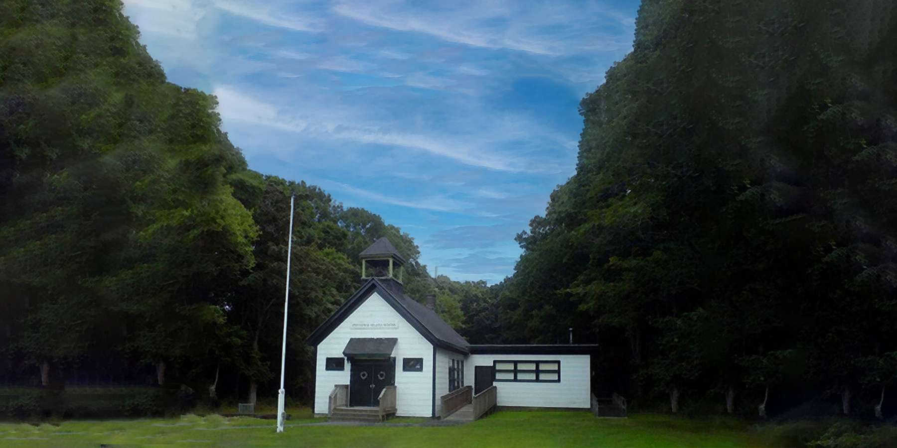 Photo of a schoolhouse in Prudence Island, Rhode Island Photo of a schoolhouse in Prudence Island, Rhode Island