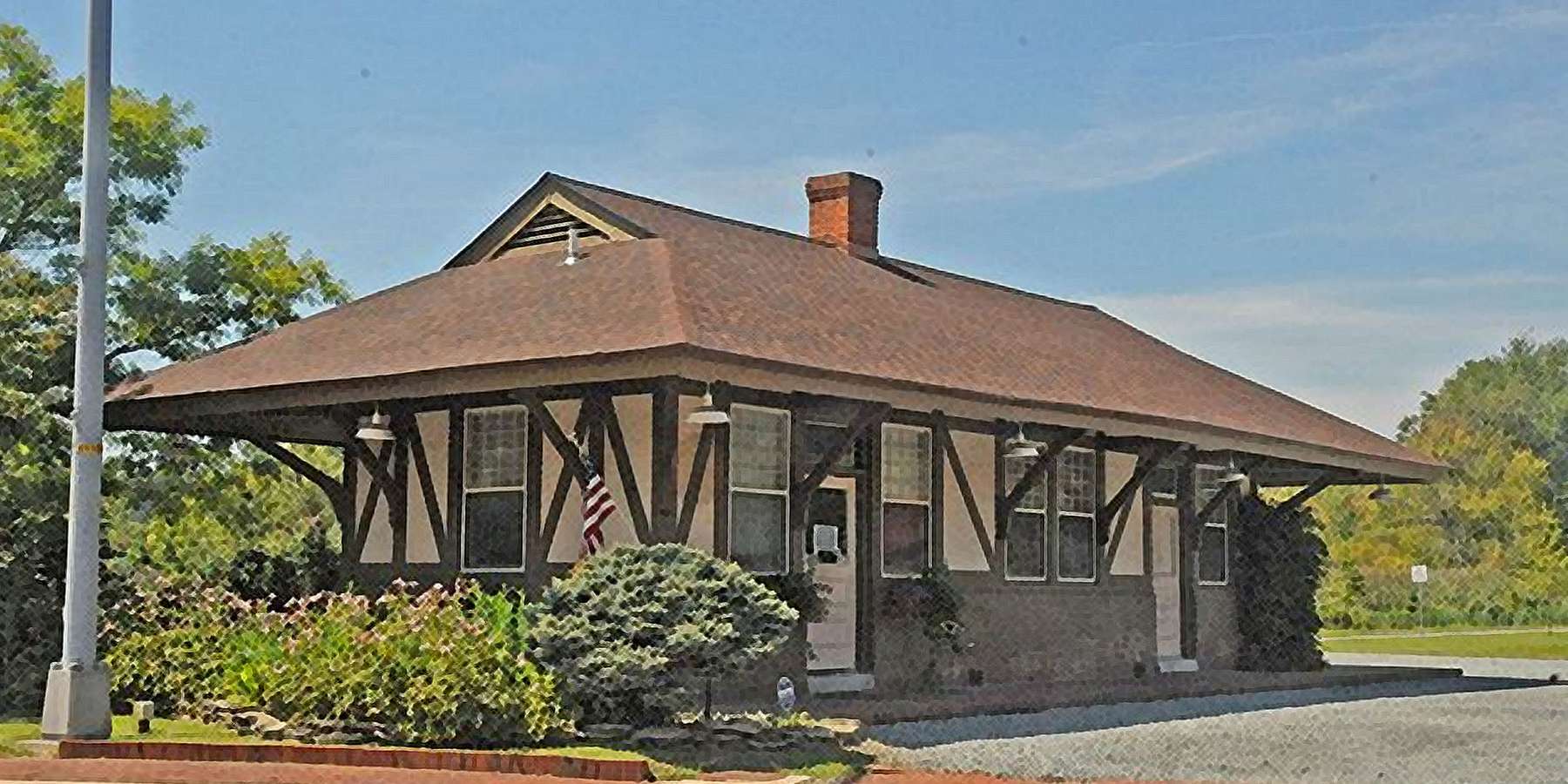 Photo of Chestertown Railroad Station in Chestertown, New York Photo of Chestertown Railroad Station in Chestertown, New York