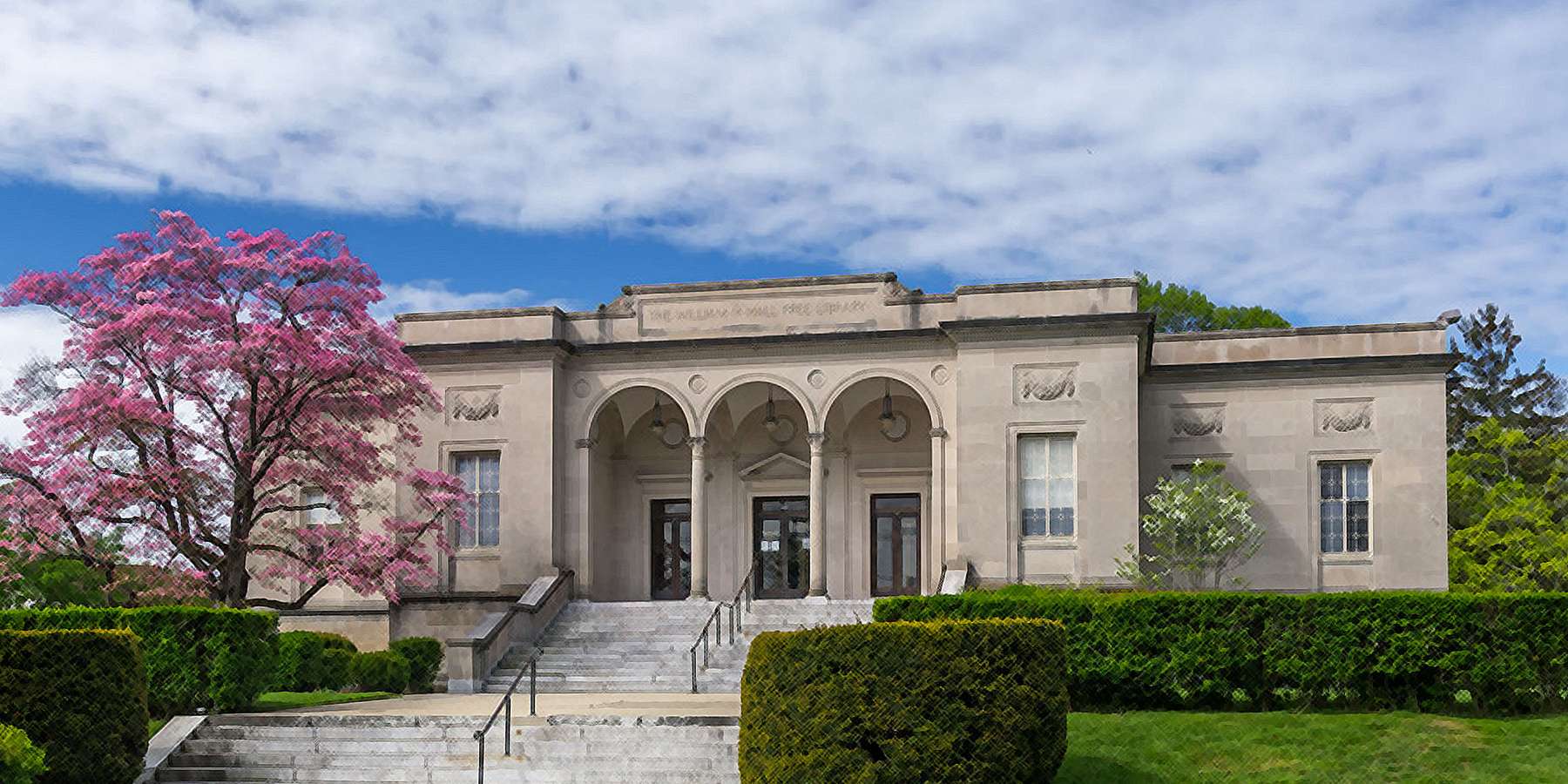 Photo of William H. Hall Free Library in Cranston, Rhode Island Photo of William H. Hall Free Library in Cranston, Rhode Island