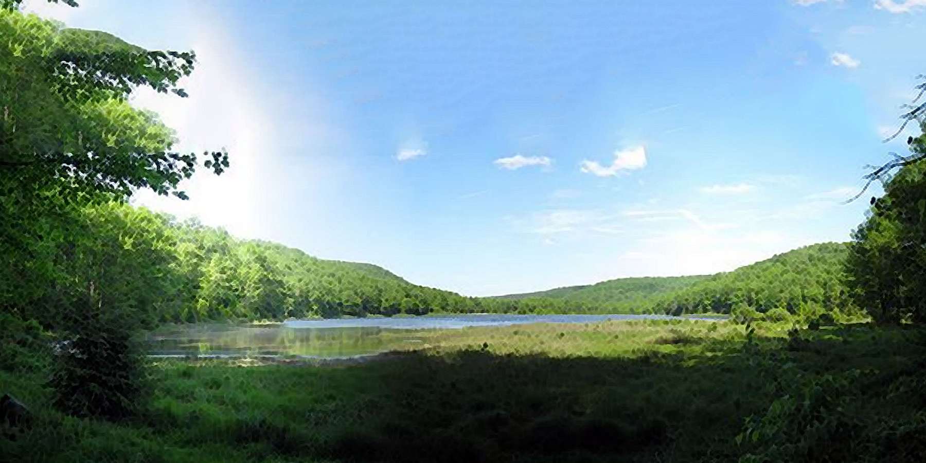 Photo of Mountain Spring Lake in Spring Glen, Pennsylvania Photo of Mountain Spring Lake in Spring Glen, Pennsylvania