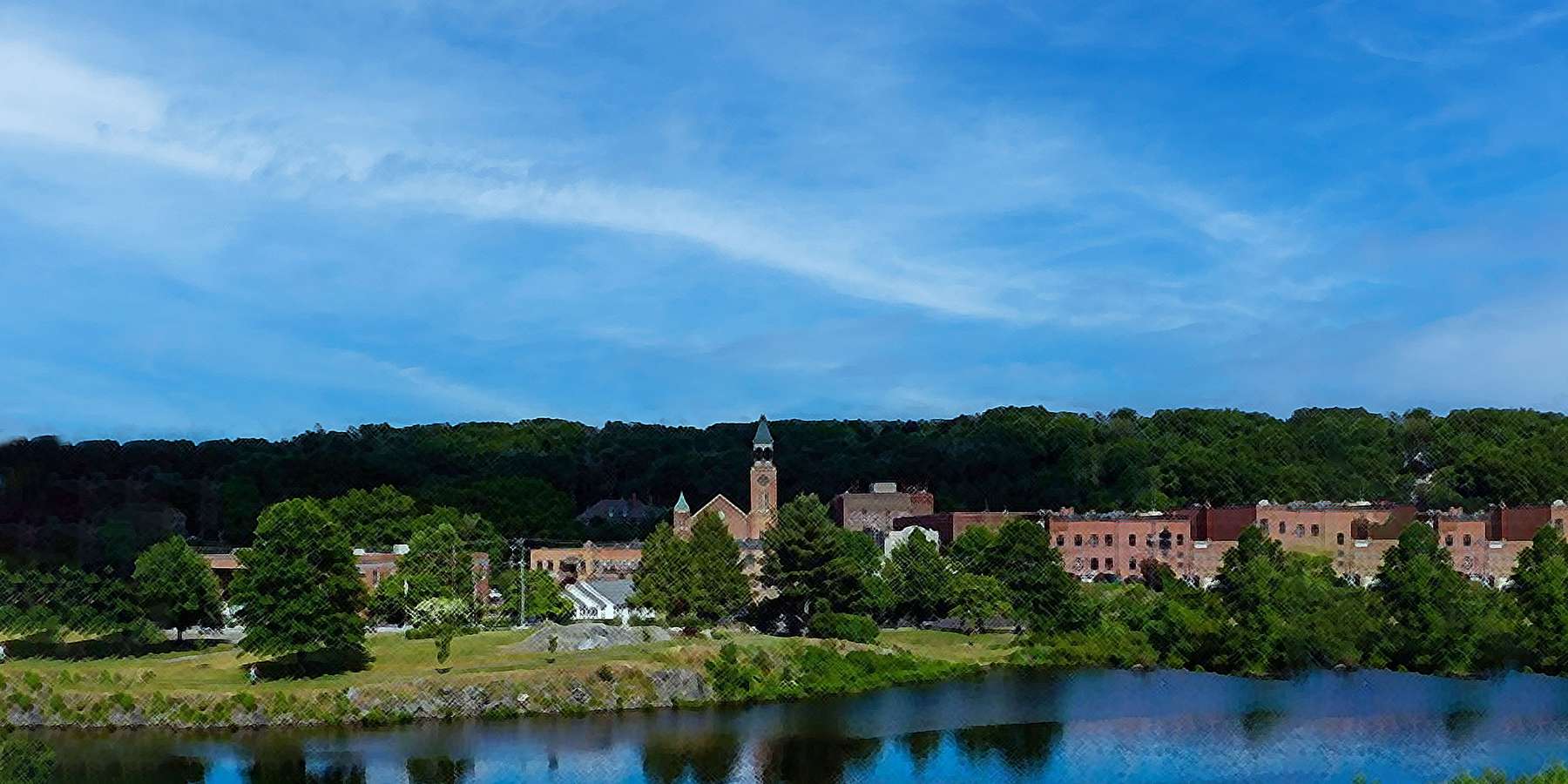Photo of the Quinebaug River in Putnam, Connecticut Photo of the Quinebaug River in Putnam, Connecticut