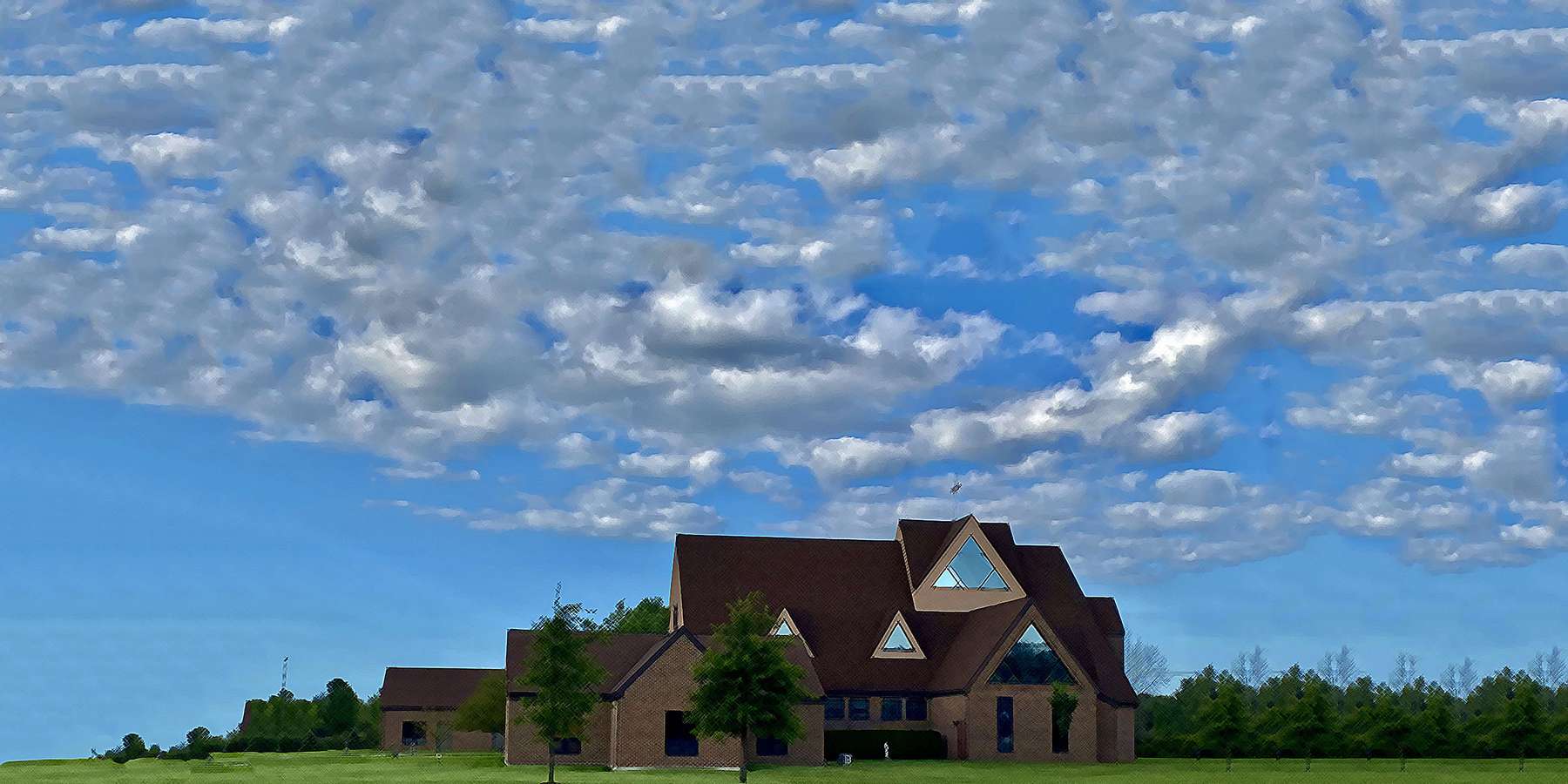 Photo of the Catholic Cathedral near Purchase, New York Photo of the Catholic Cathedral near Purchase, New York
