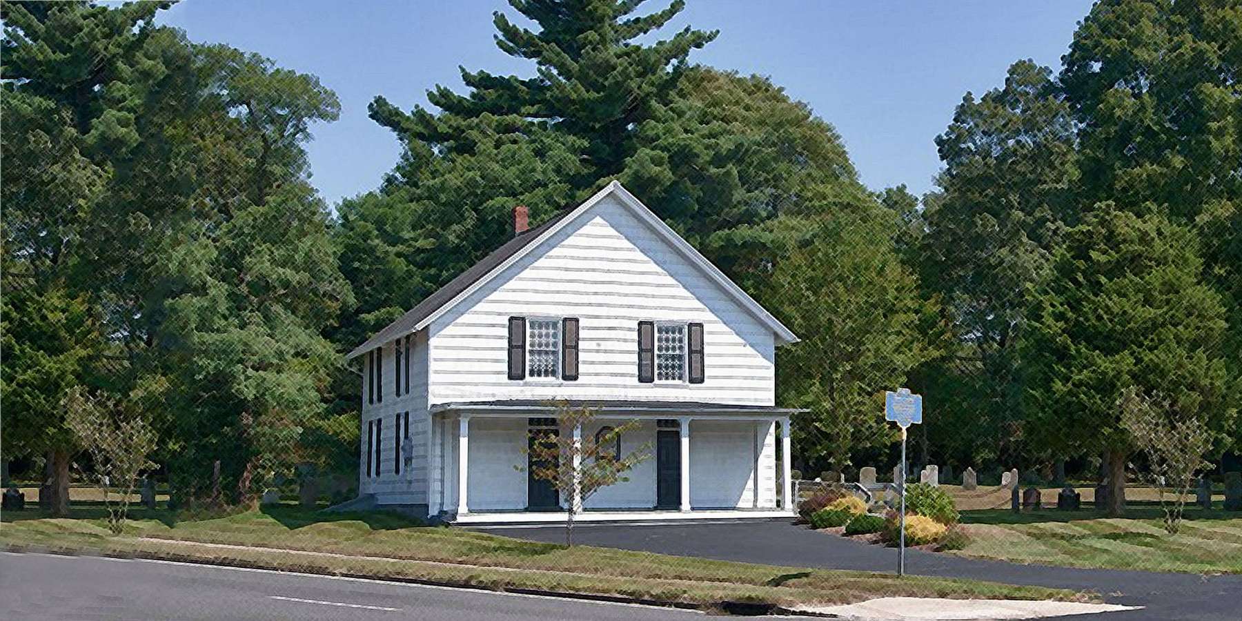 Photo of Commack Methodist Church and Cemetery, in Commack, New York Photo of Commack Methodist Church and Cemetery, in Commack, New York