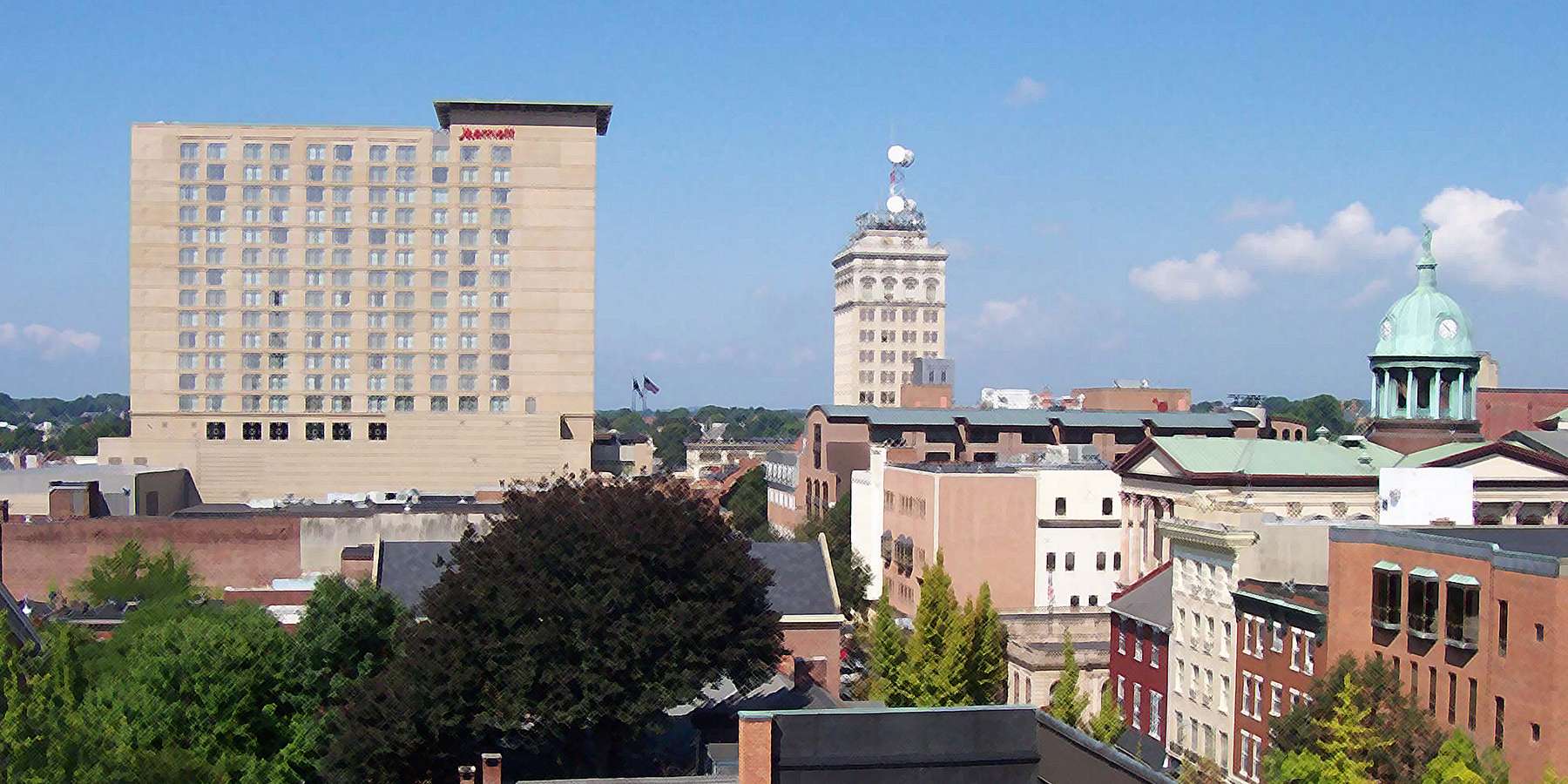 Photo of the downtown in Lancaster, Pennsylvania Photo of the downtown in Lancaster, Pennsylvania