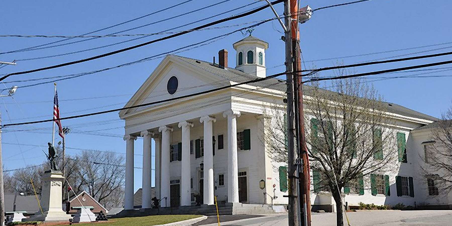 Photo of Stetson Hall in Randolph, Massachusetts Photo of Stetson Hall in Randolph, Massachusetts