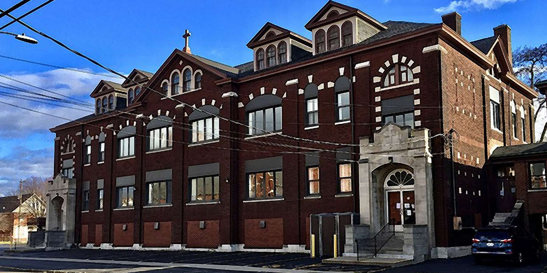 Photo of the former Our Lady of Czestochowa School in North Tonawanda, New York Photo of the former Our Lady of Czestochowa School in North Tonawanda, New York