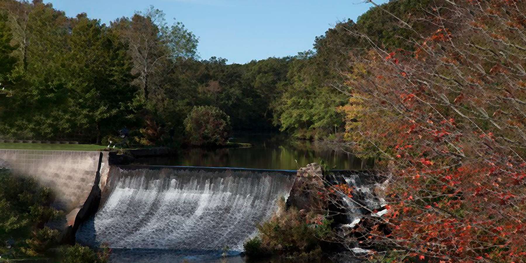 Photo of a waterfall in Centerbrook, Connecticut Photo of a waterfall in Centerbrook, Connecticut