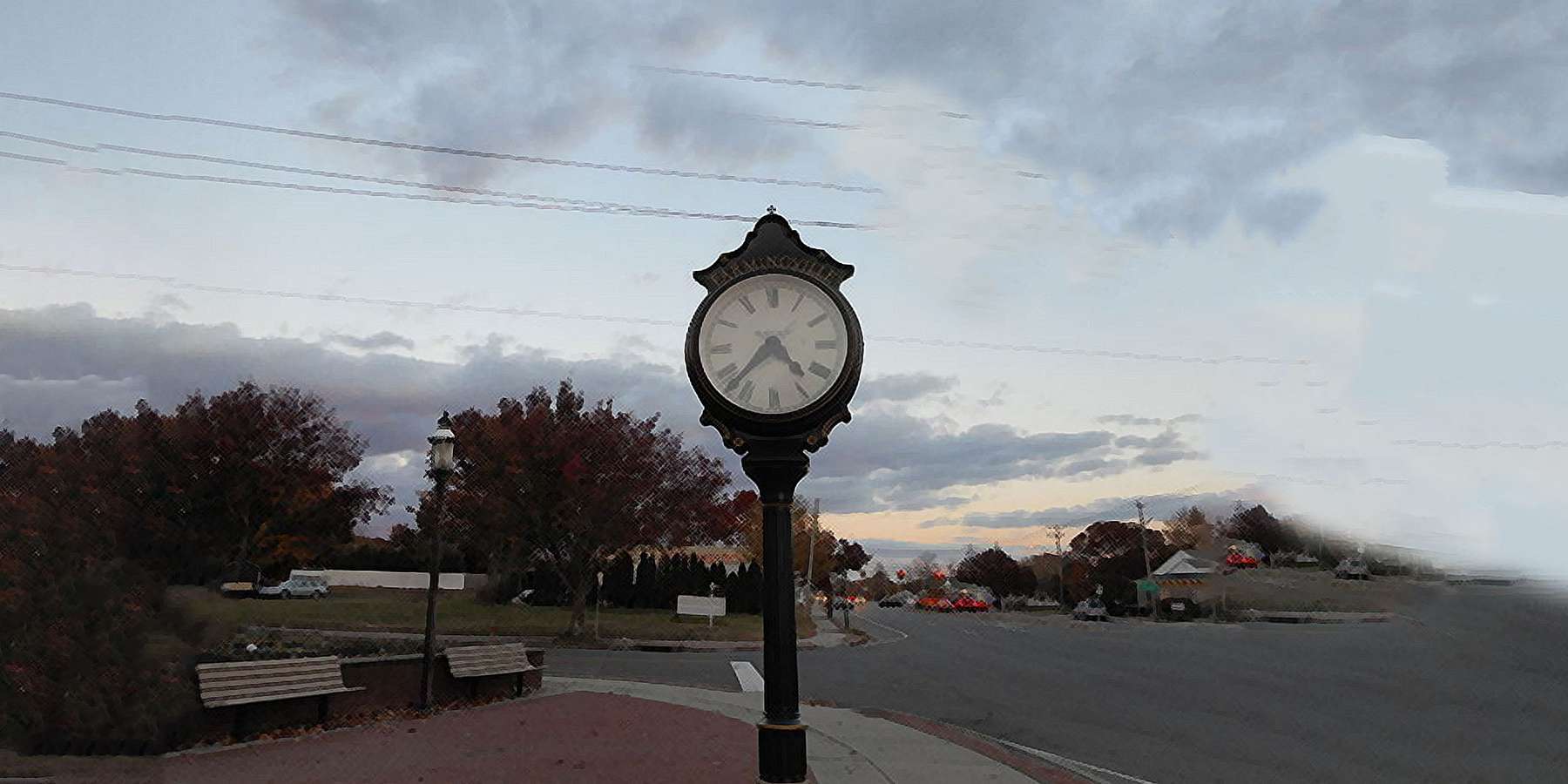Photo of the Woodycrest Sidewalk Clock in Farmingville, New York Photo of the Woodycrest Sidewalk Clock in Farmingville, New York