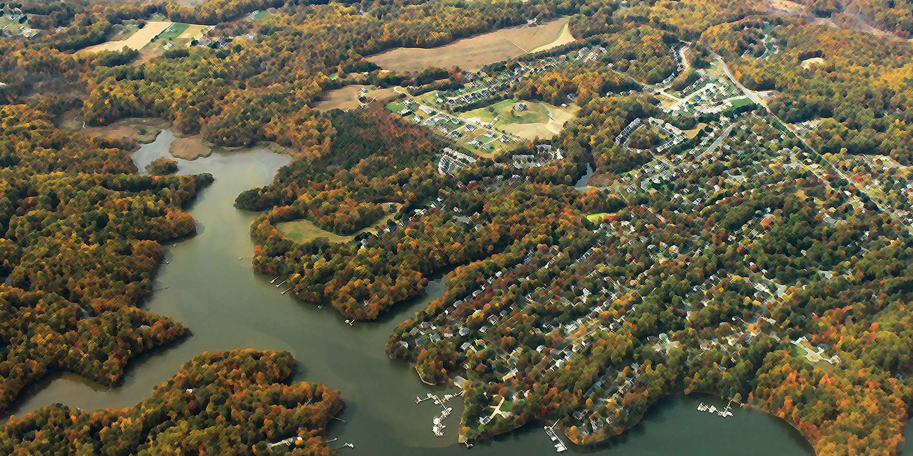 An aerial view of Riva, Maryland An aerial view of Riva, Maryland
