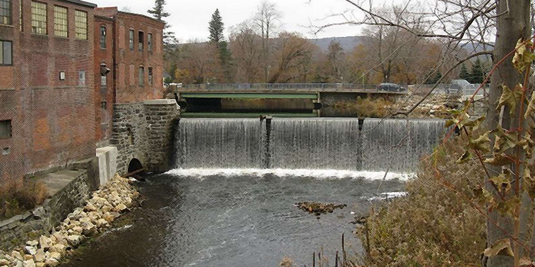 Photo of the Housatonic River in Dalton, Massachusetts Photo of the Housatonic River in Dalton, Massachusetts