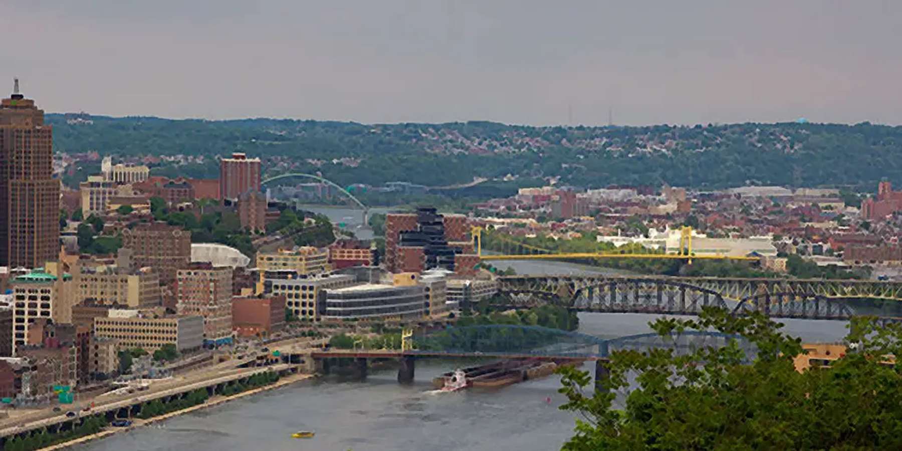 Photo of a bridge in East Pittsburgh, Pennsylvania Photo of a bridge in East Pittsburgh, Pennsylvania