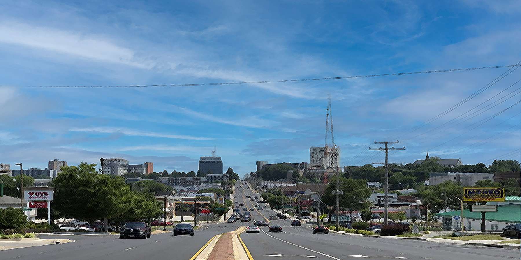 Photo of State Route 45 in Towson, Maryland Photo of State Route 45 in Towson, Maryland