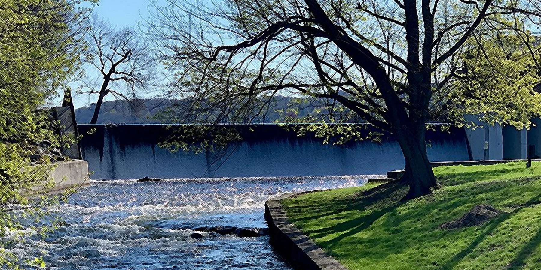 Photo of Lake Hopatcong Dam in Lake Hopatcong, New Jersey Photo of Lake Hopatcong Dam in Lake Hopatcong, New Jersey