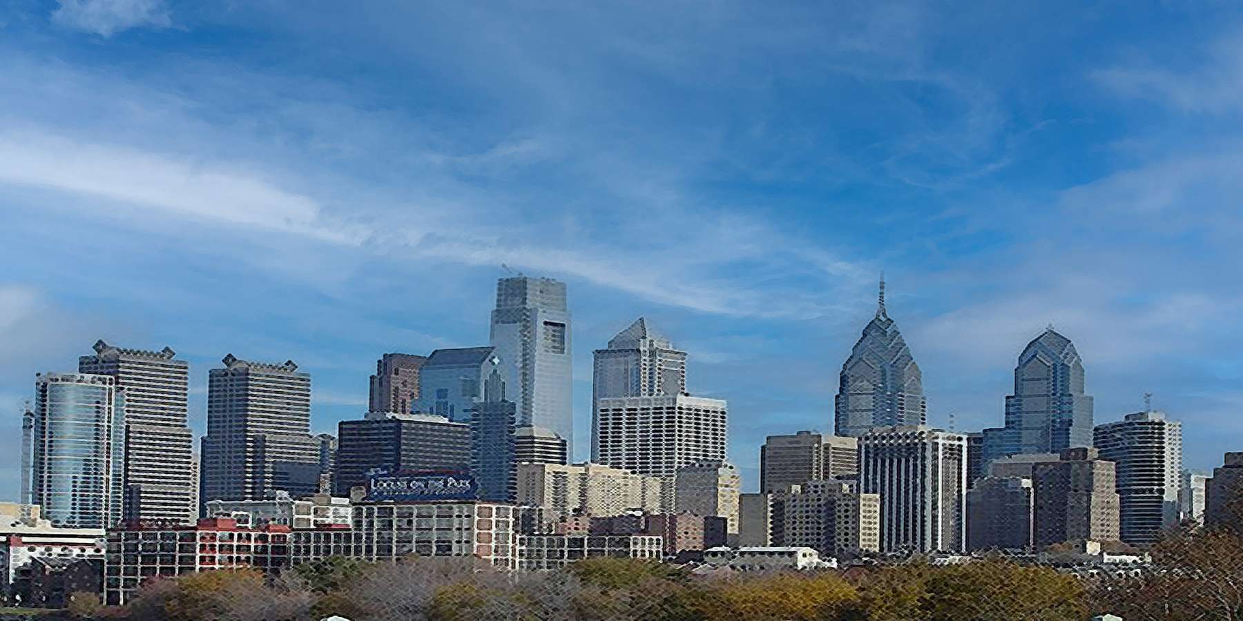 Photo of the skyline in Philadelphia, Pennsylvania Photo of the skyline in Philadelphia, Pennsylvania