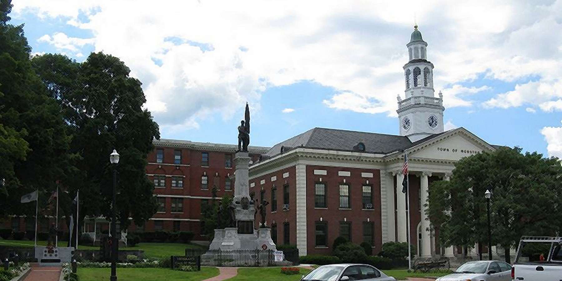 Photo of Town Hall in Webster, Massachusetts Photo of Town Hall in Webster, Massachusetts