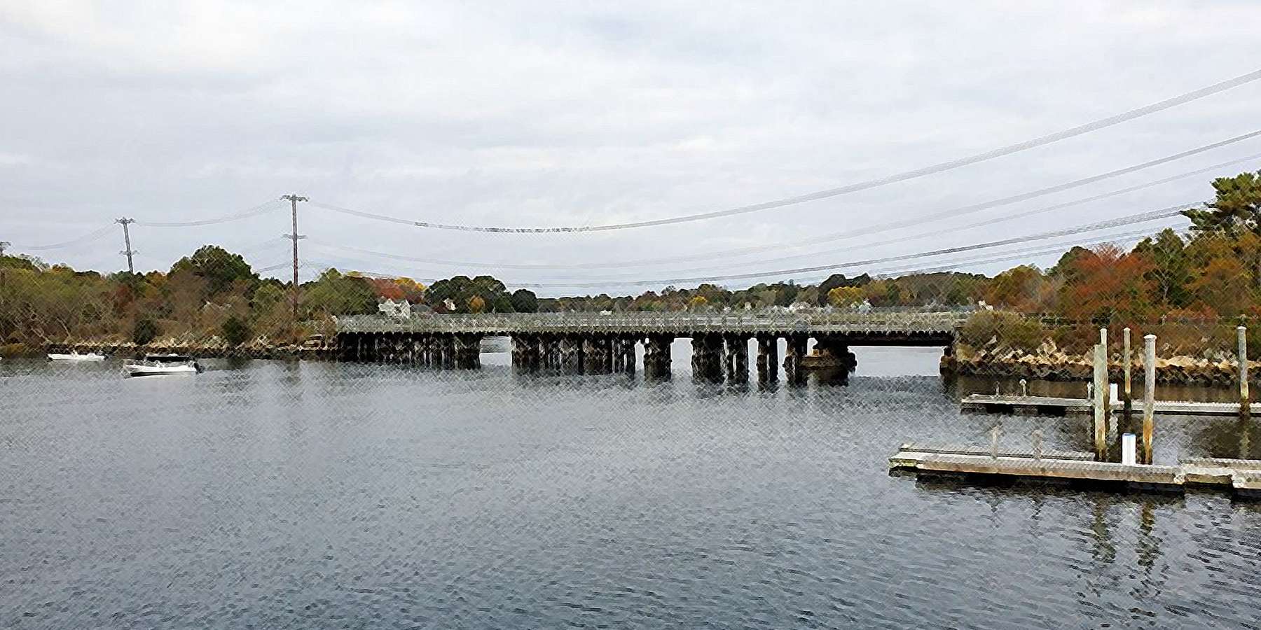 Photo of the East Bay Bike Path bridge over the Barrington River Photo of the East Bay Bike Path bridge over the Barrington River