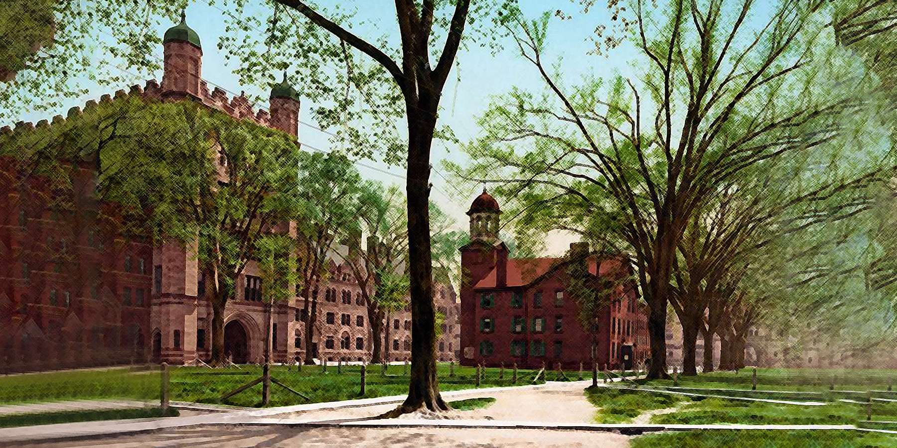 Photo of the downtown in New Haven, Connecticut Photo of the downtown in New Haven, Connecticut