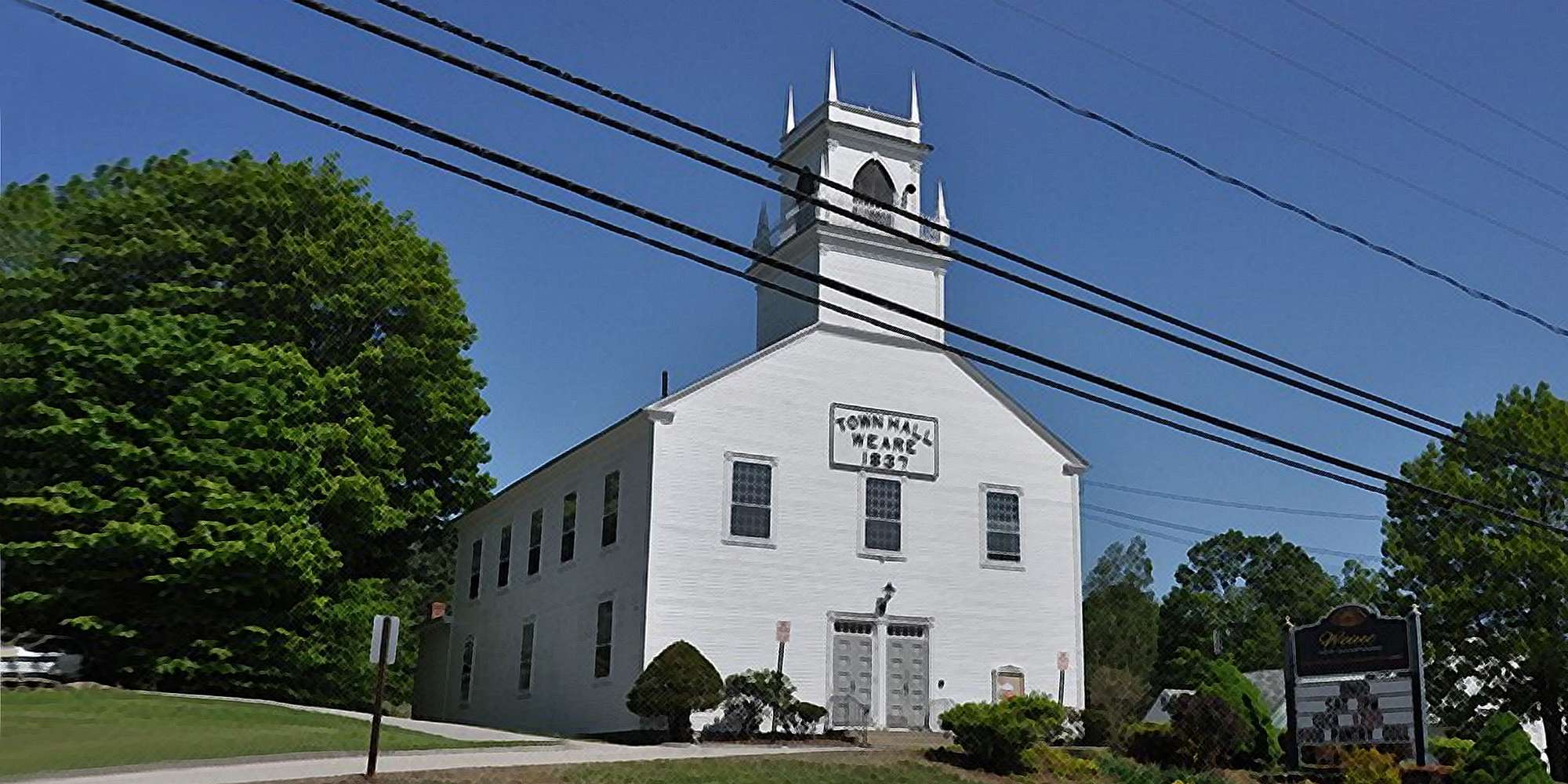 Photo of Town Hall in Weare, New Hampshire
