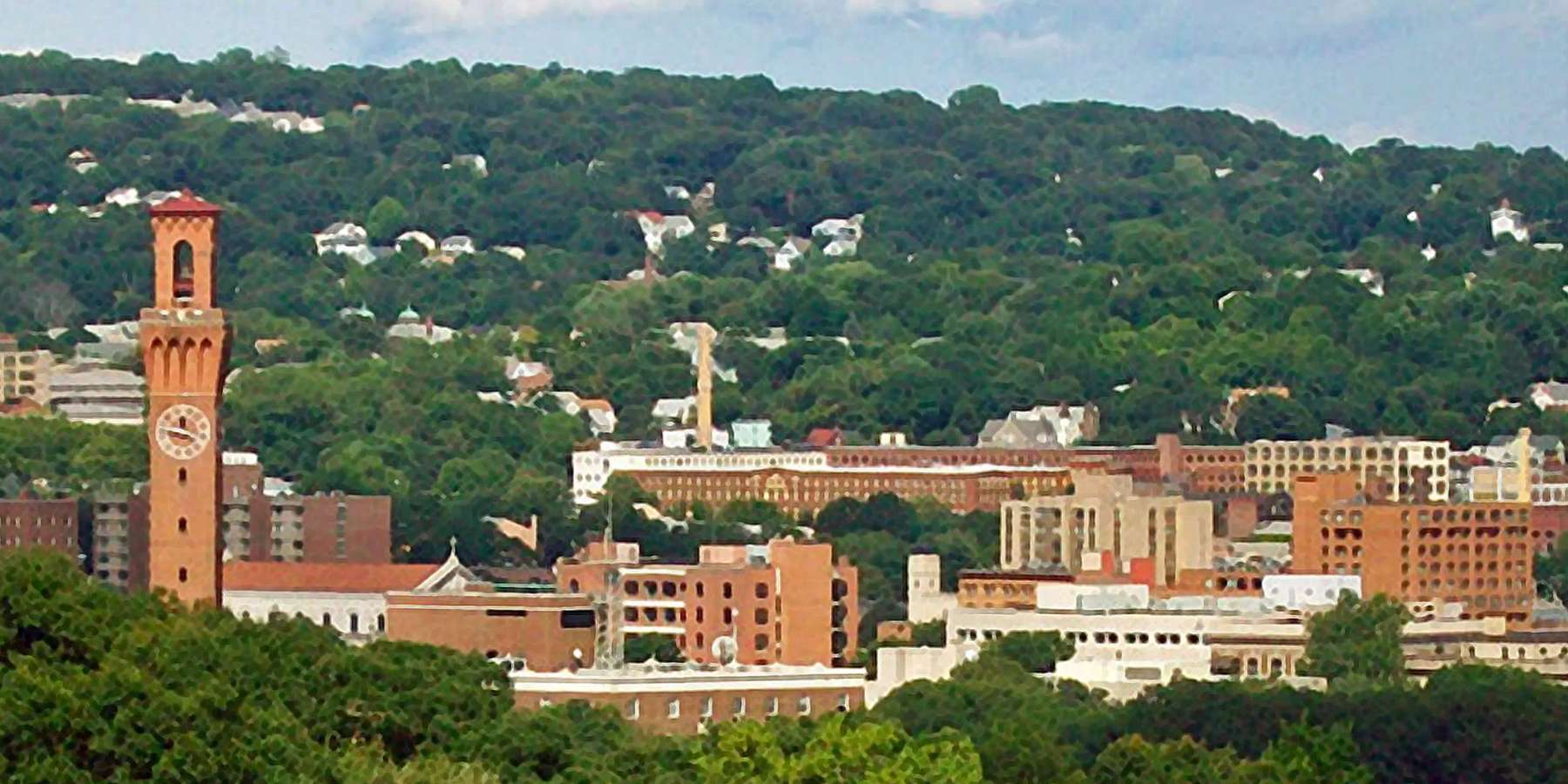 Photo of the downtown in Waterbury, Connecticut Photo of the downtown in Waterbury, Connecticut